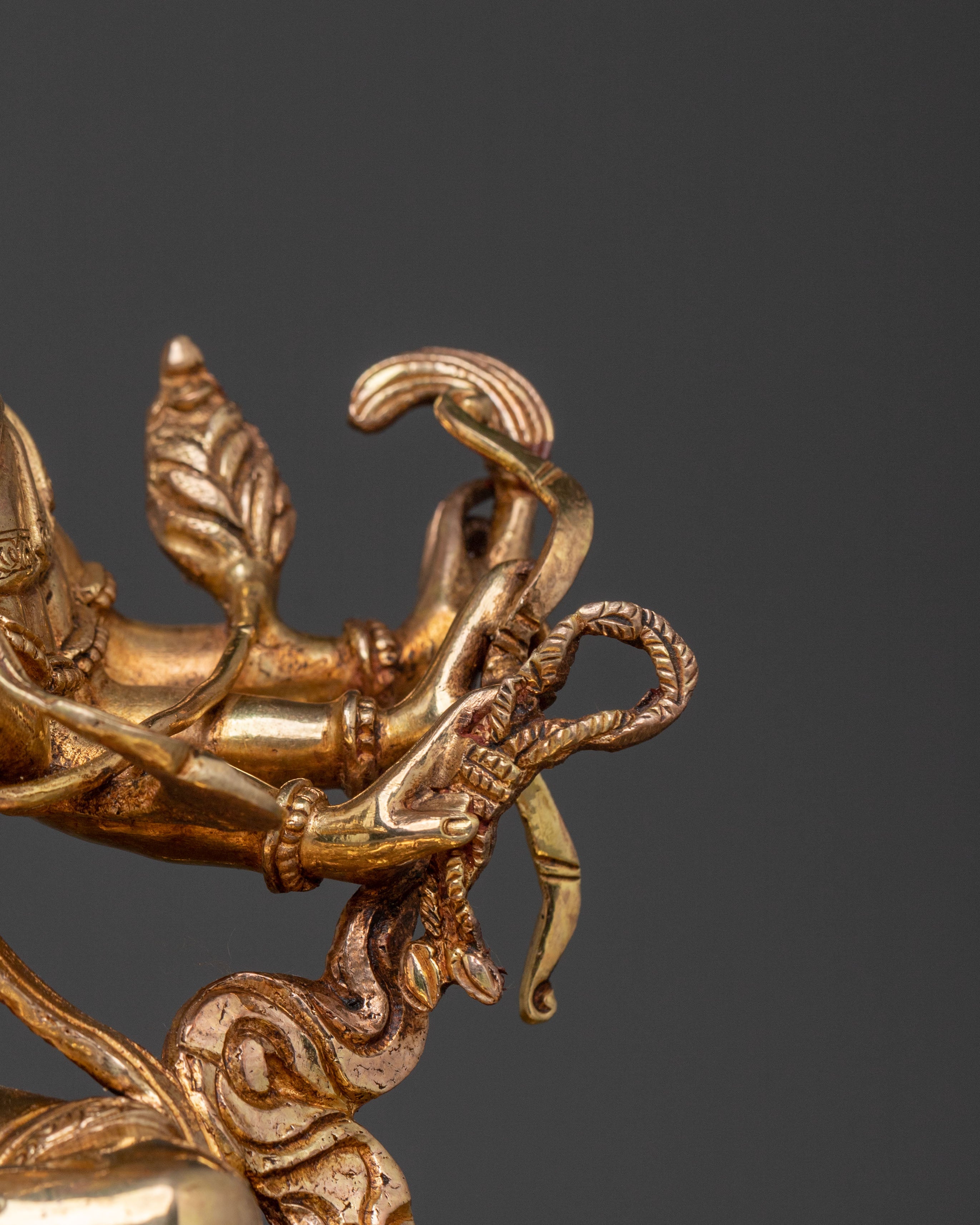 Goddess Marichi Statue with 24K Gold Gilding