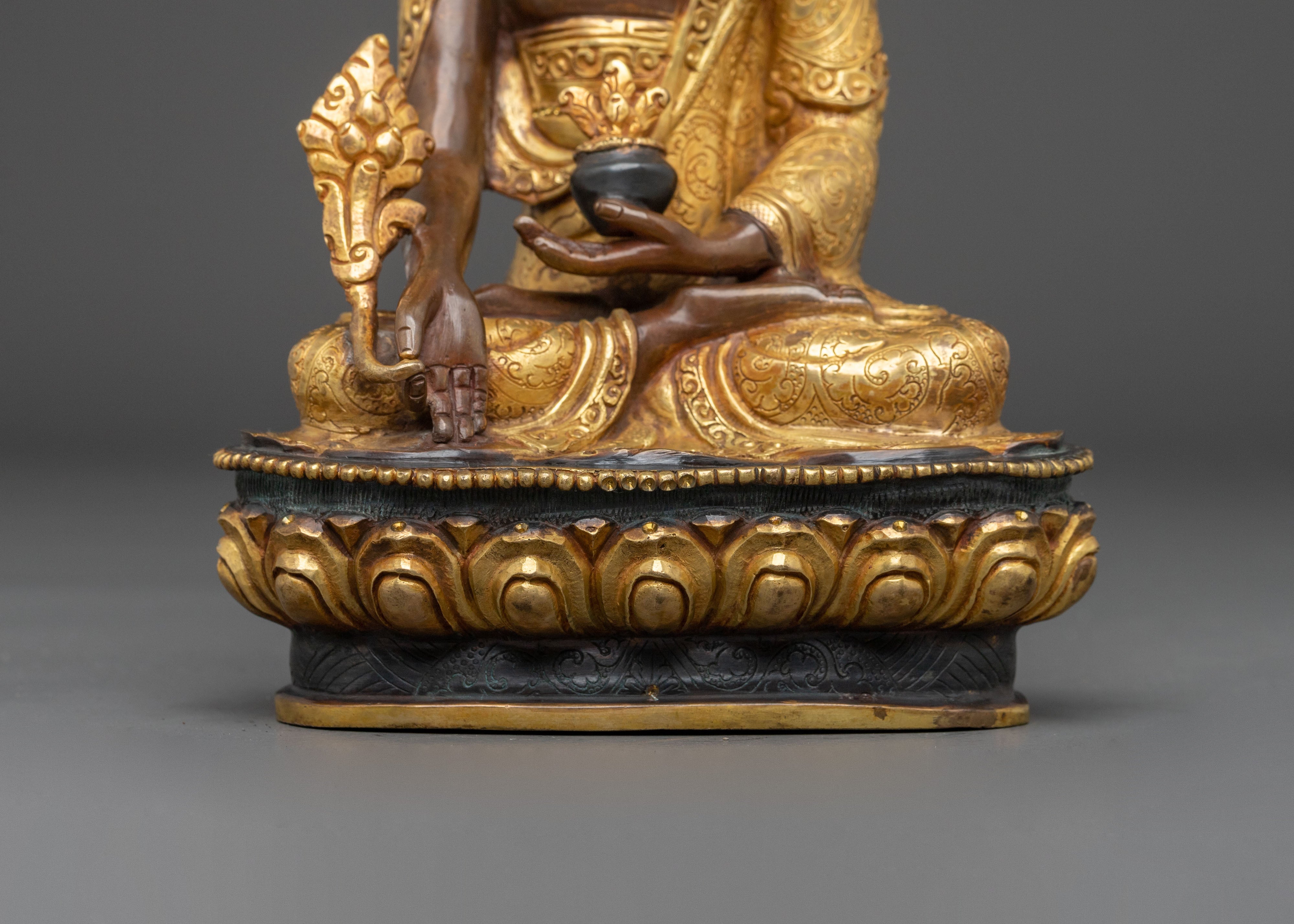 Medicine Buddha Statue | Meditation Altar Decor