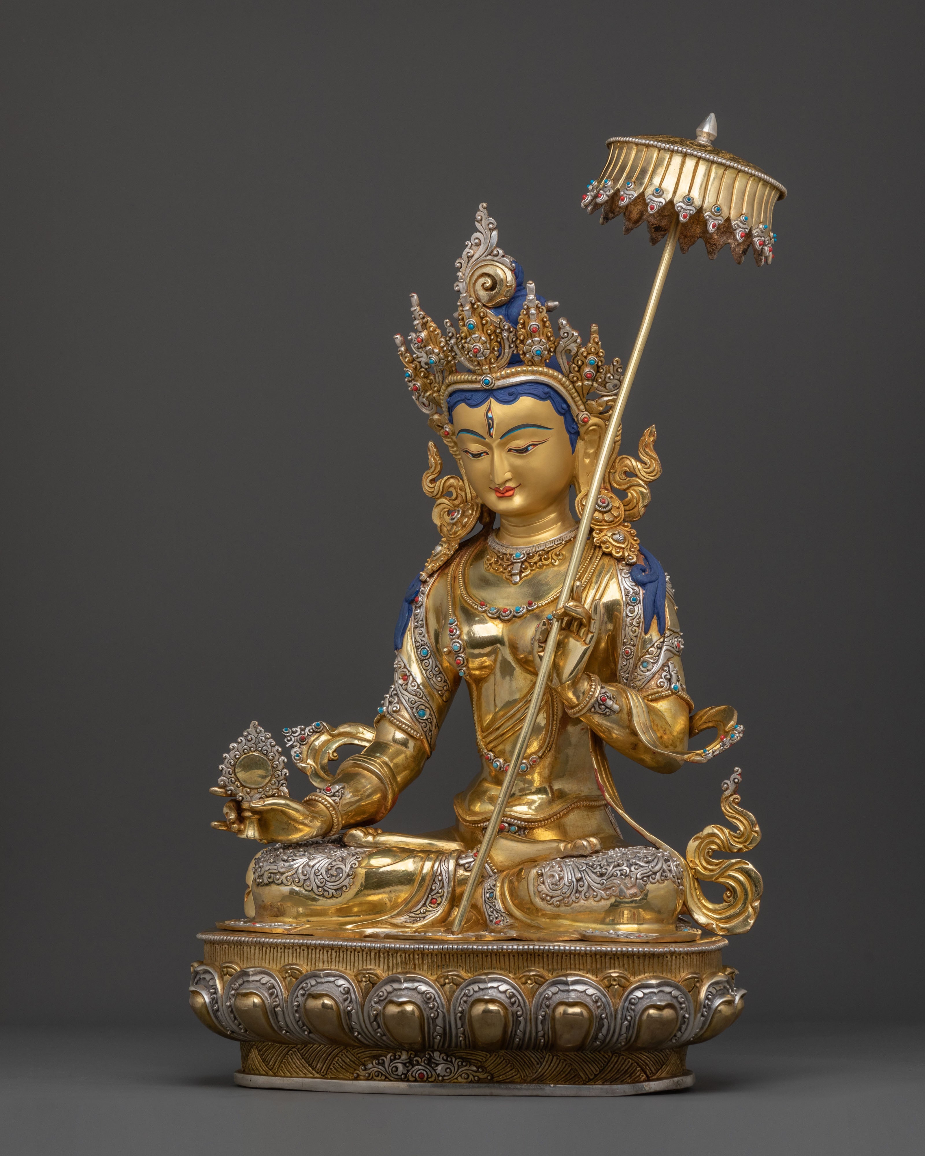 Goddess Dukkar Statue | White Umbrella Goddess of Protection