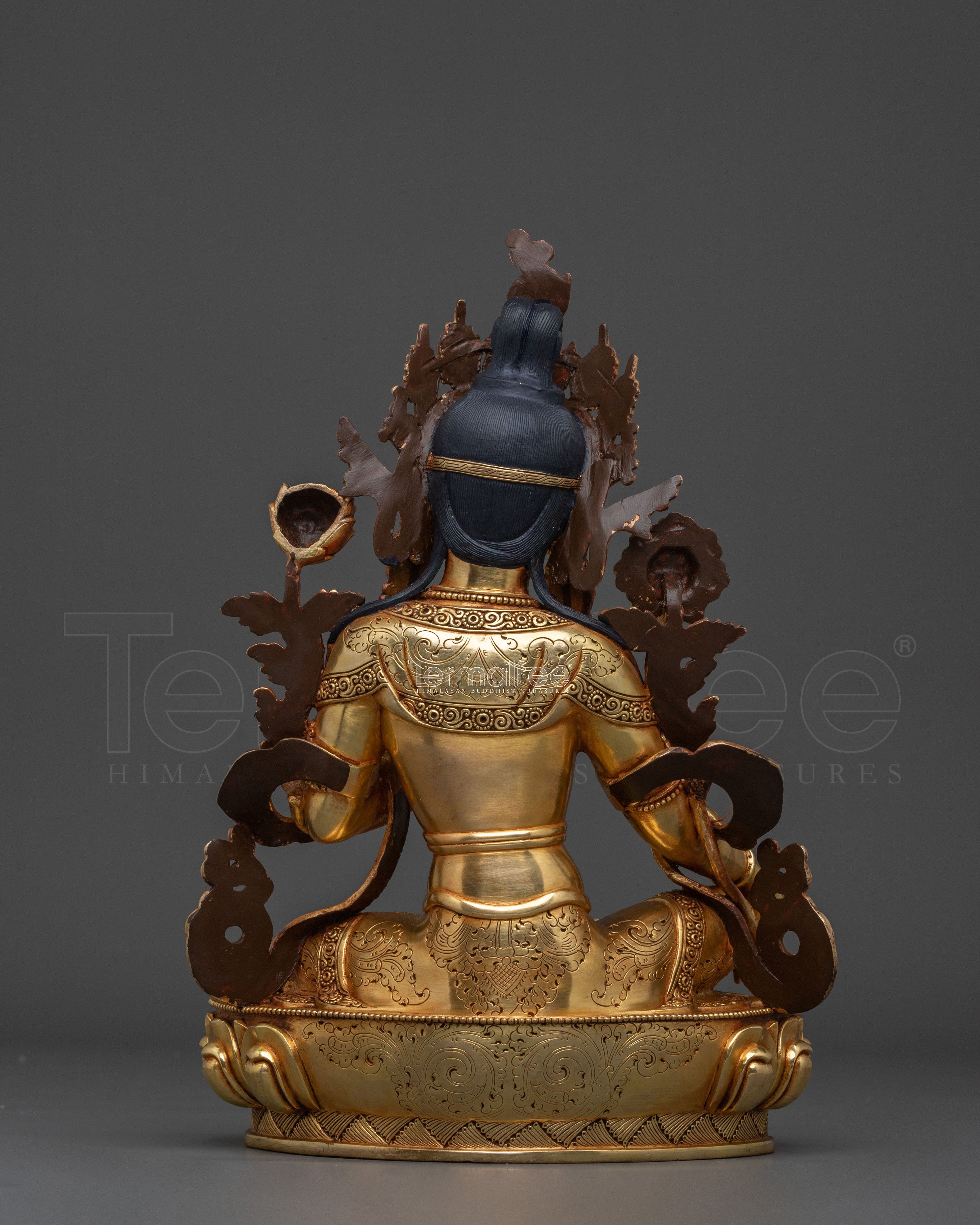 Serene Green Tara Statue | Tibetan Buddhist Goddess