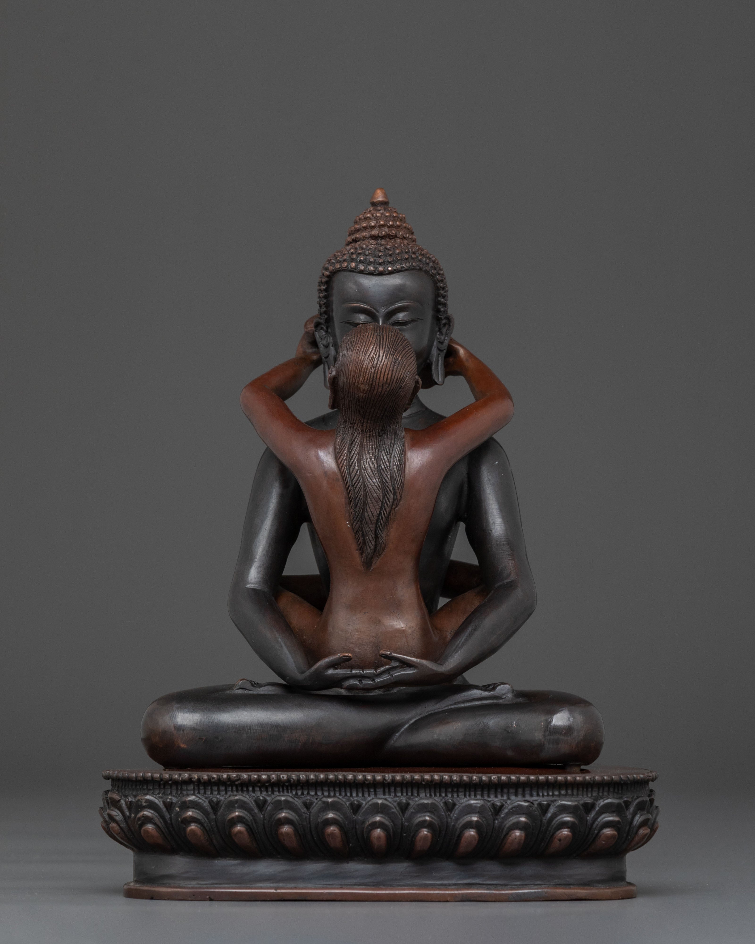 Handcrafted Samantabhadra with Consort Statue