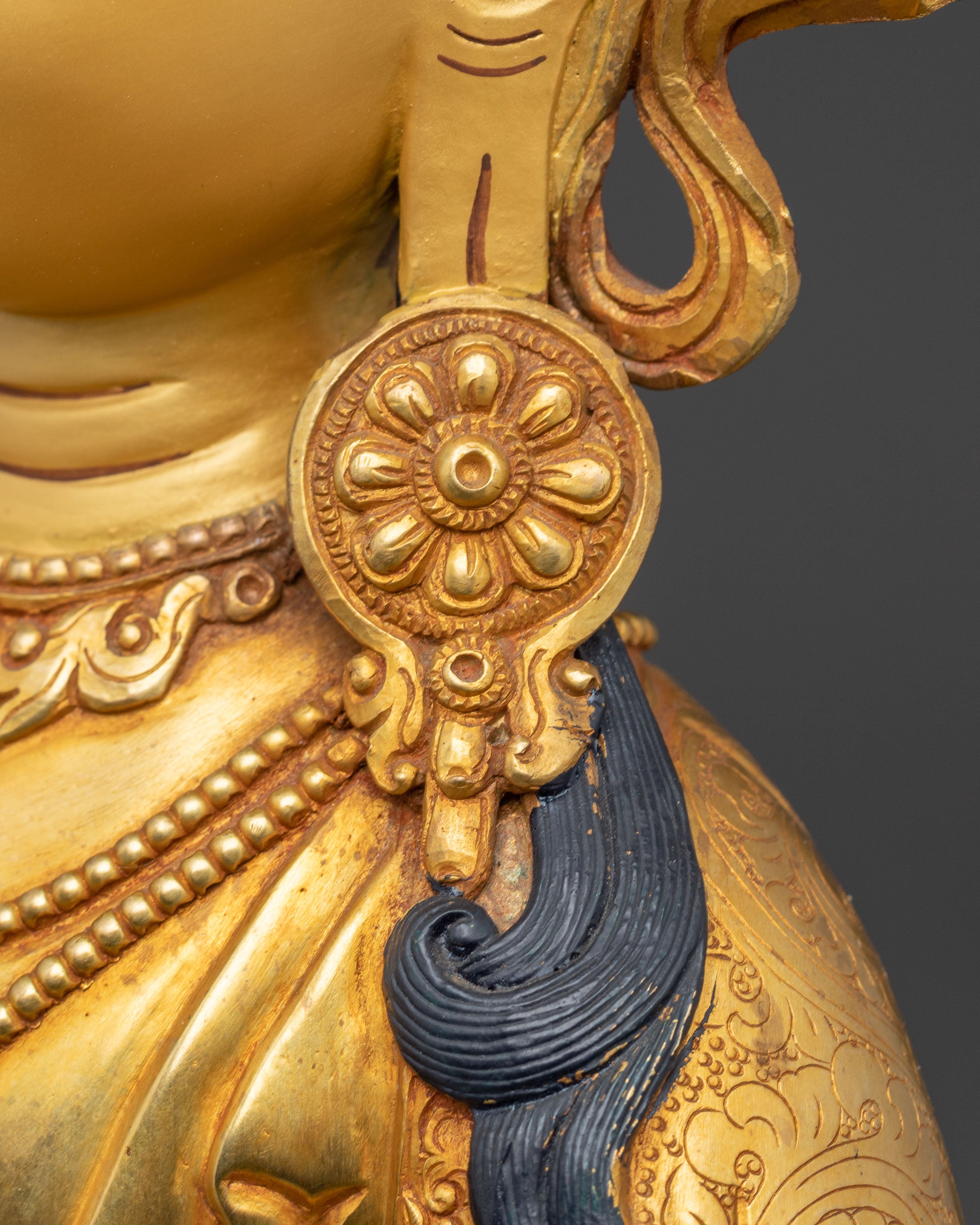 Vajrasattva Statue: Purification Deity | Himalayan Golden Sculpture