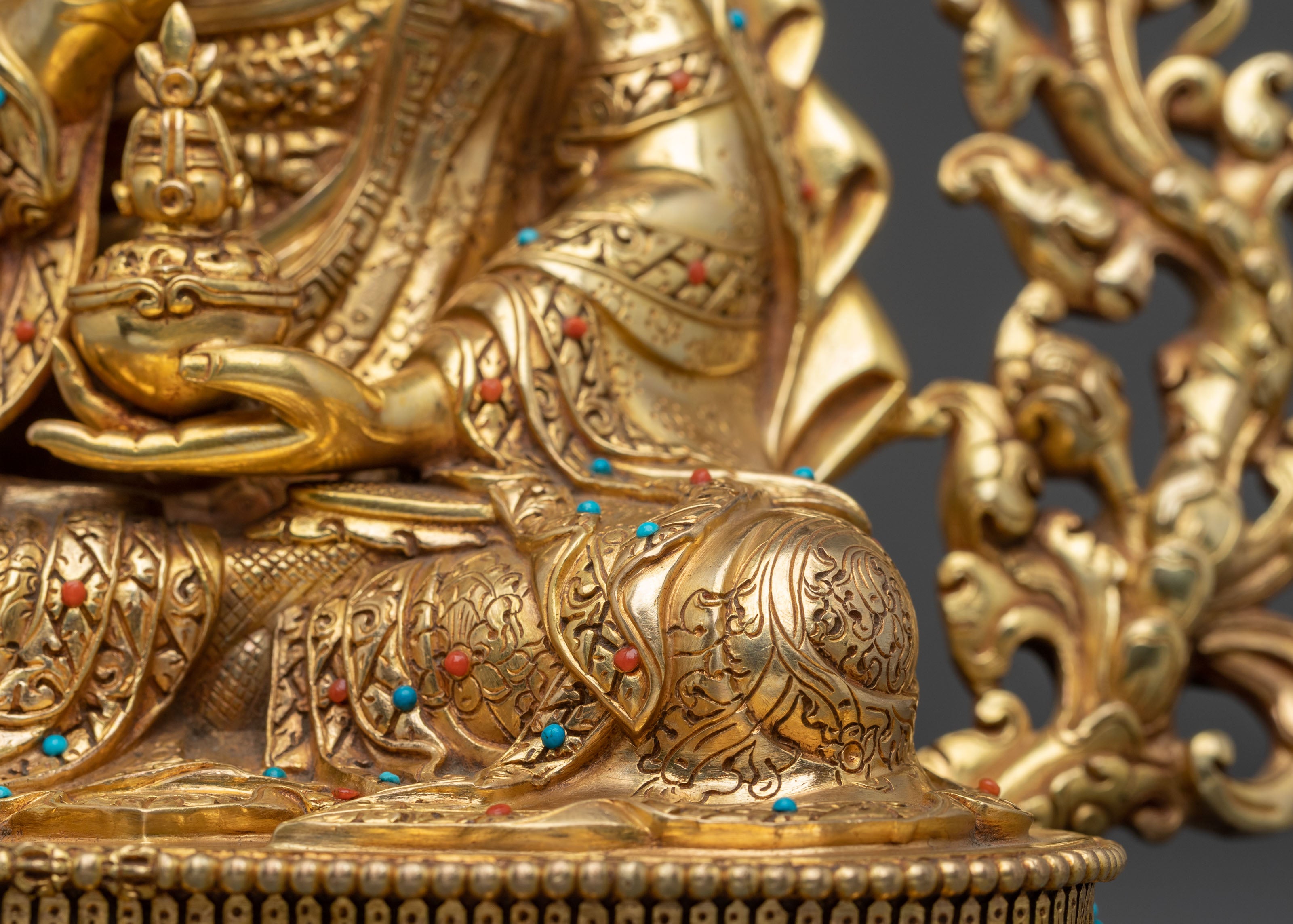 Tsokye Dorje Buddhist Statue | 24K Gold Gilded Copper Sculpture