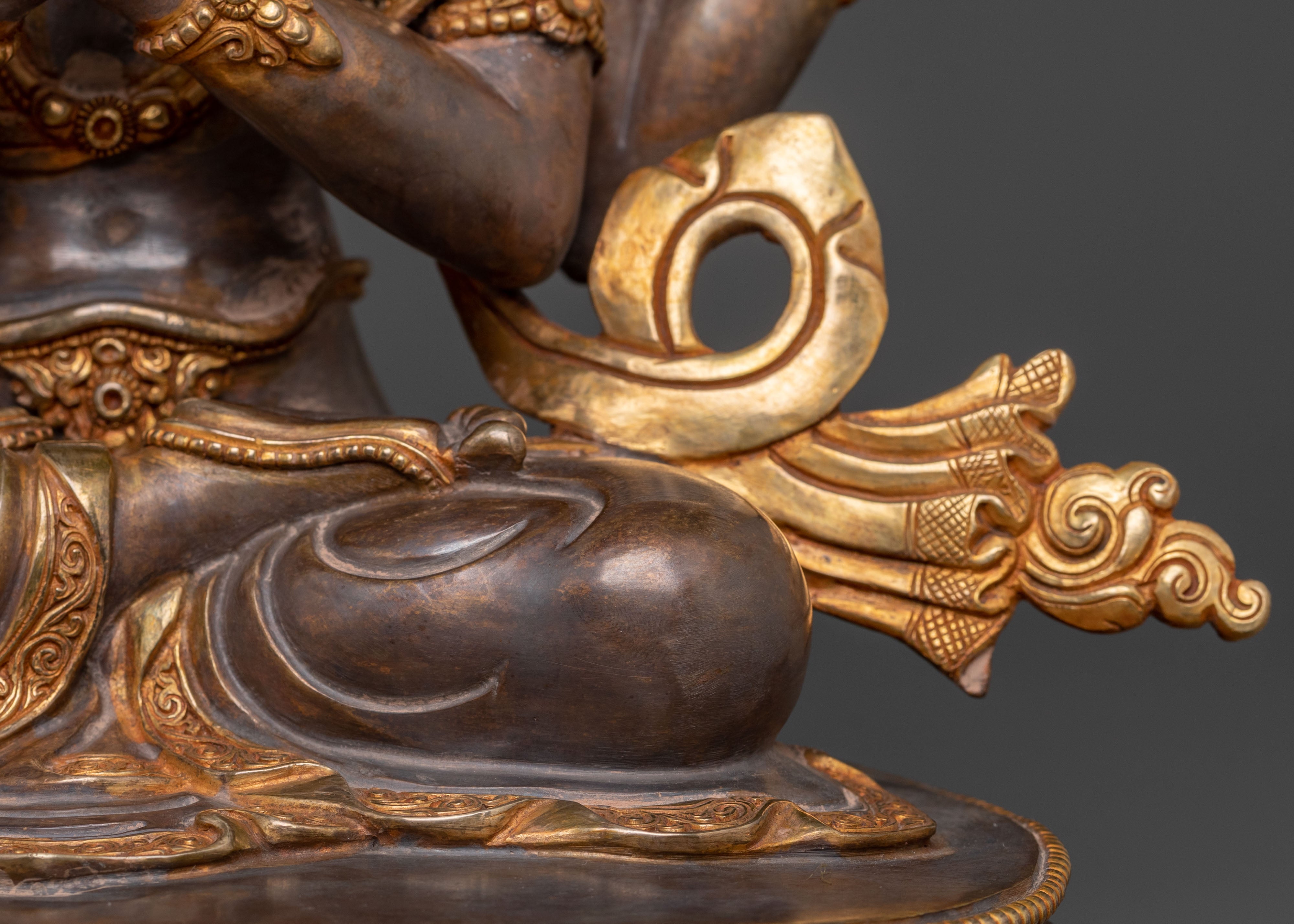 Chenrezig Oxidized Copper Statue | Infinite Compassion