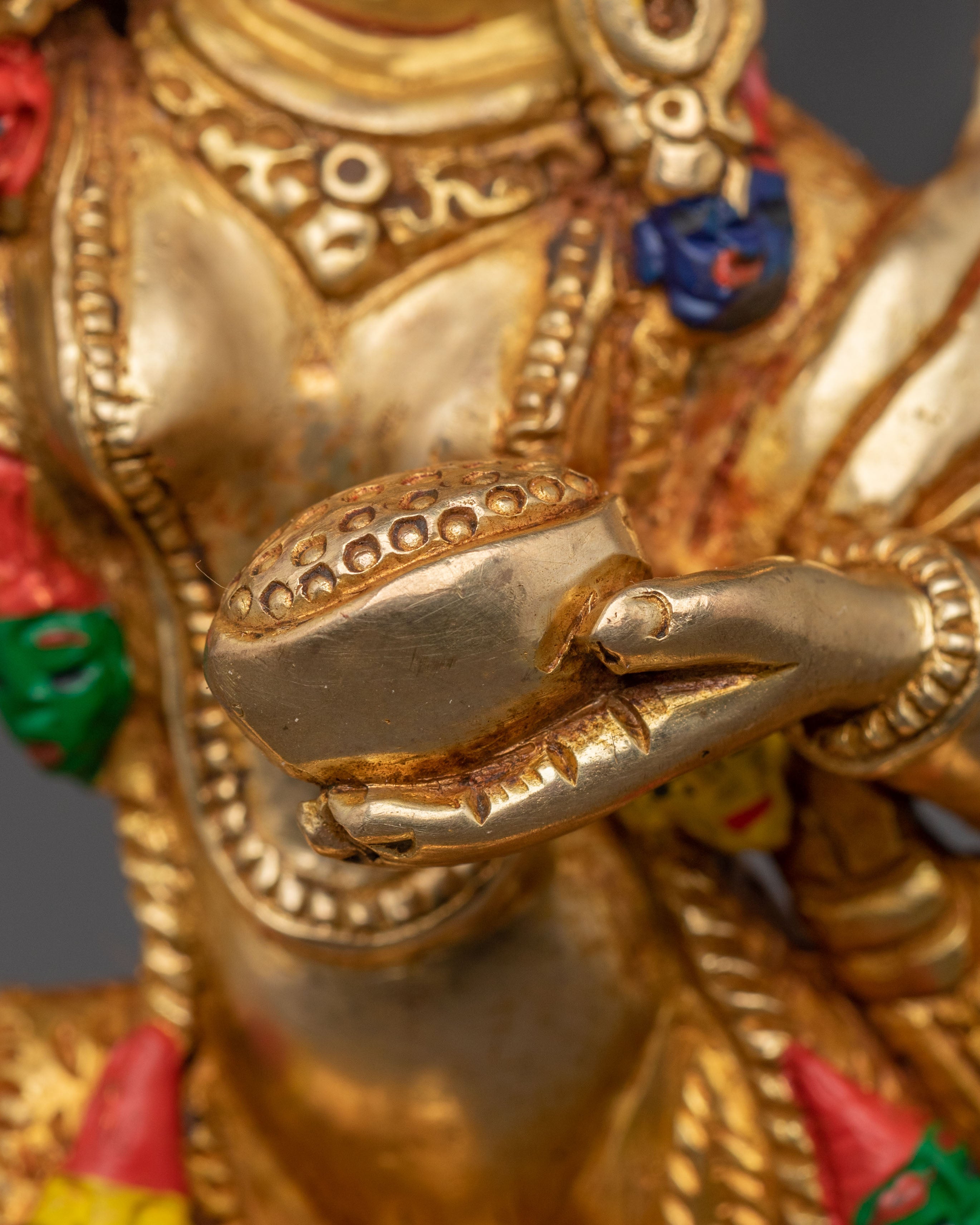 Dorje Phagmo 24K Gold Gilded Statue | Vajrayana Tantric Deity
