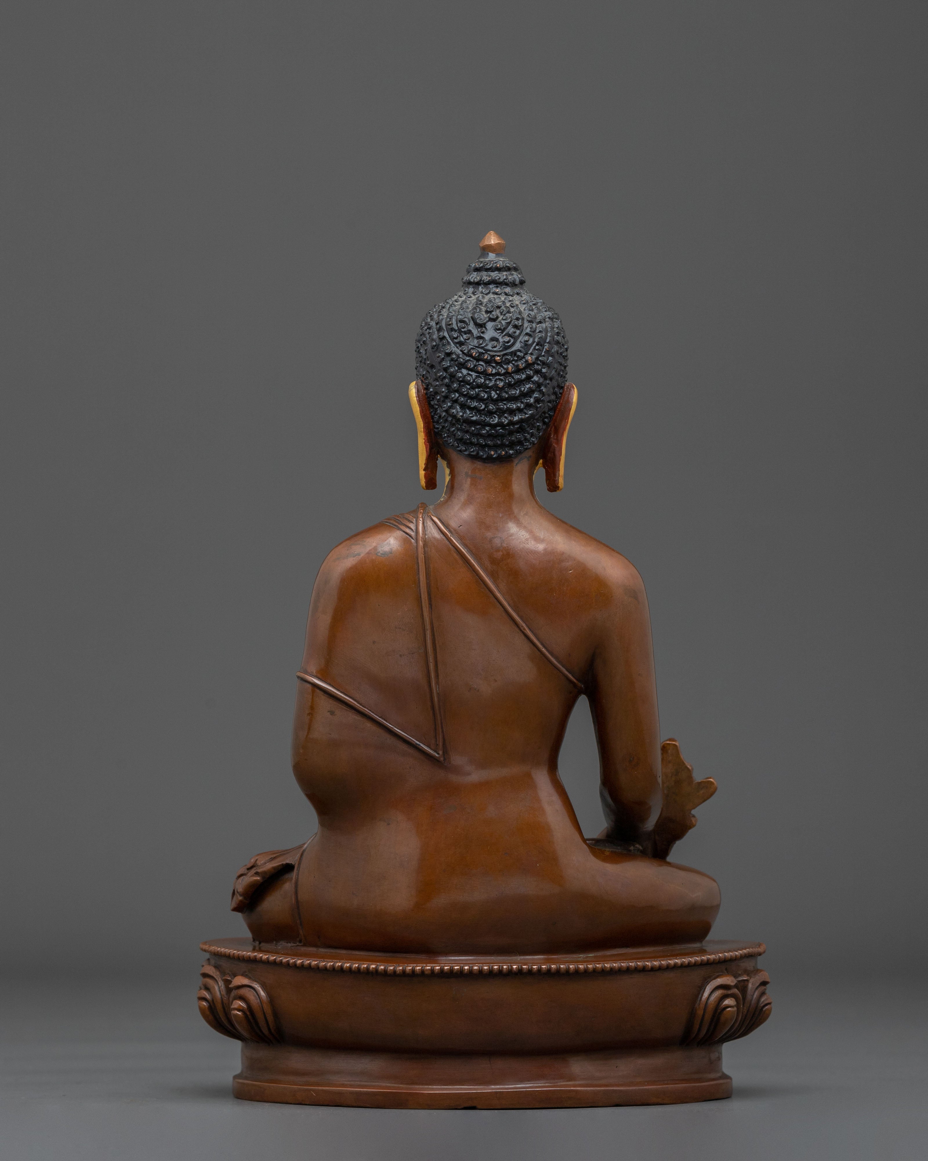 Bhaisajyaguru Buddhist Figurine | Tranquil Copper Art