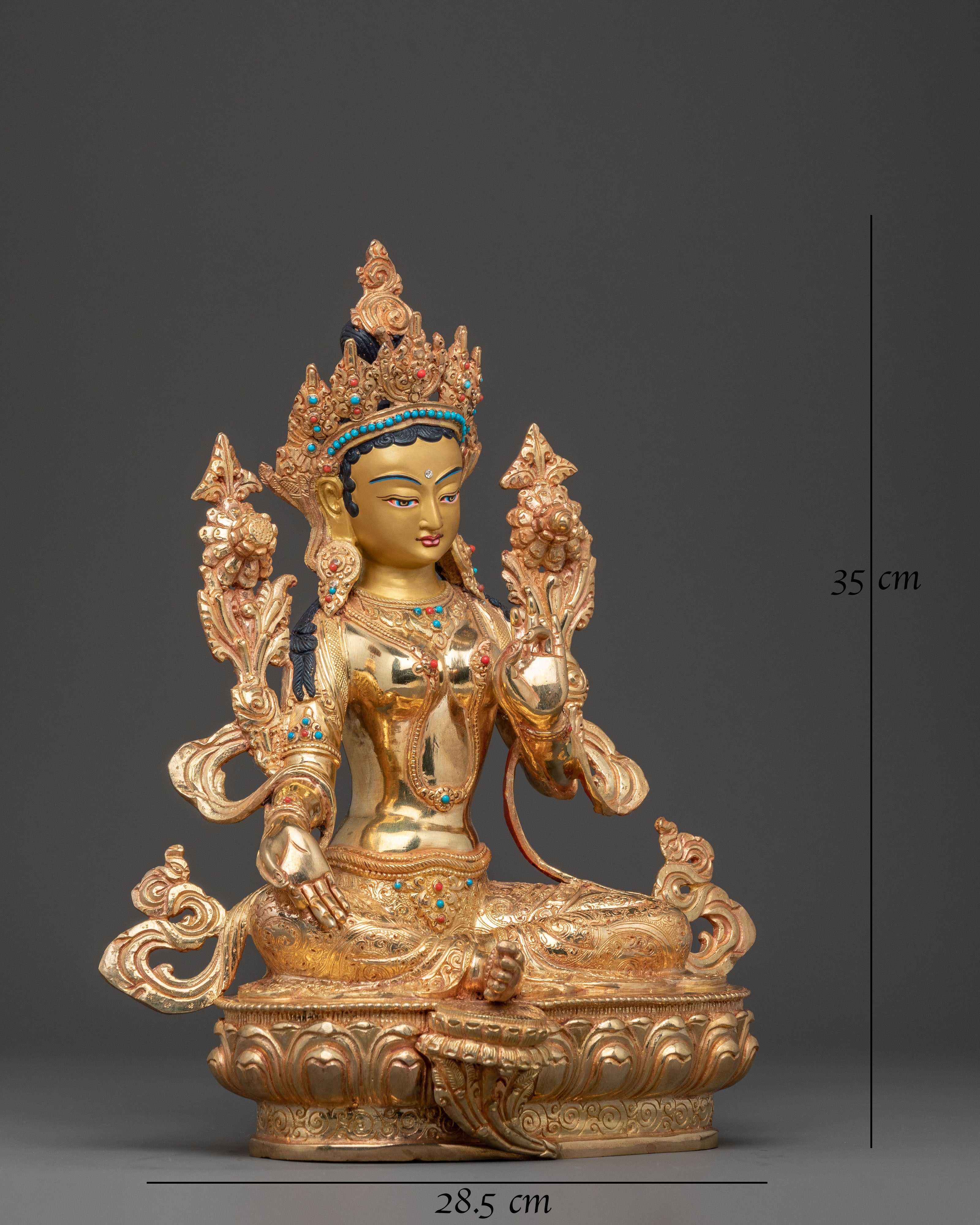 Mother of All Buddhas: Green Tara Statue