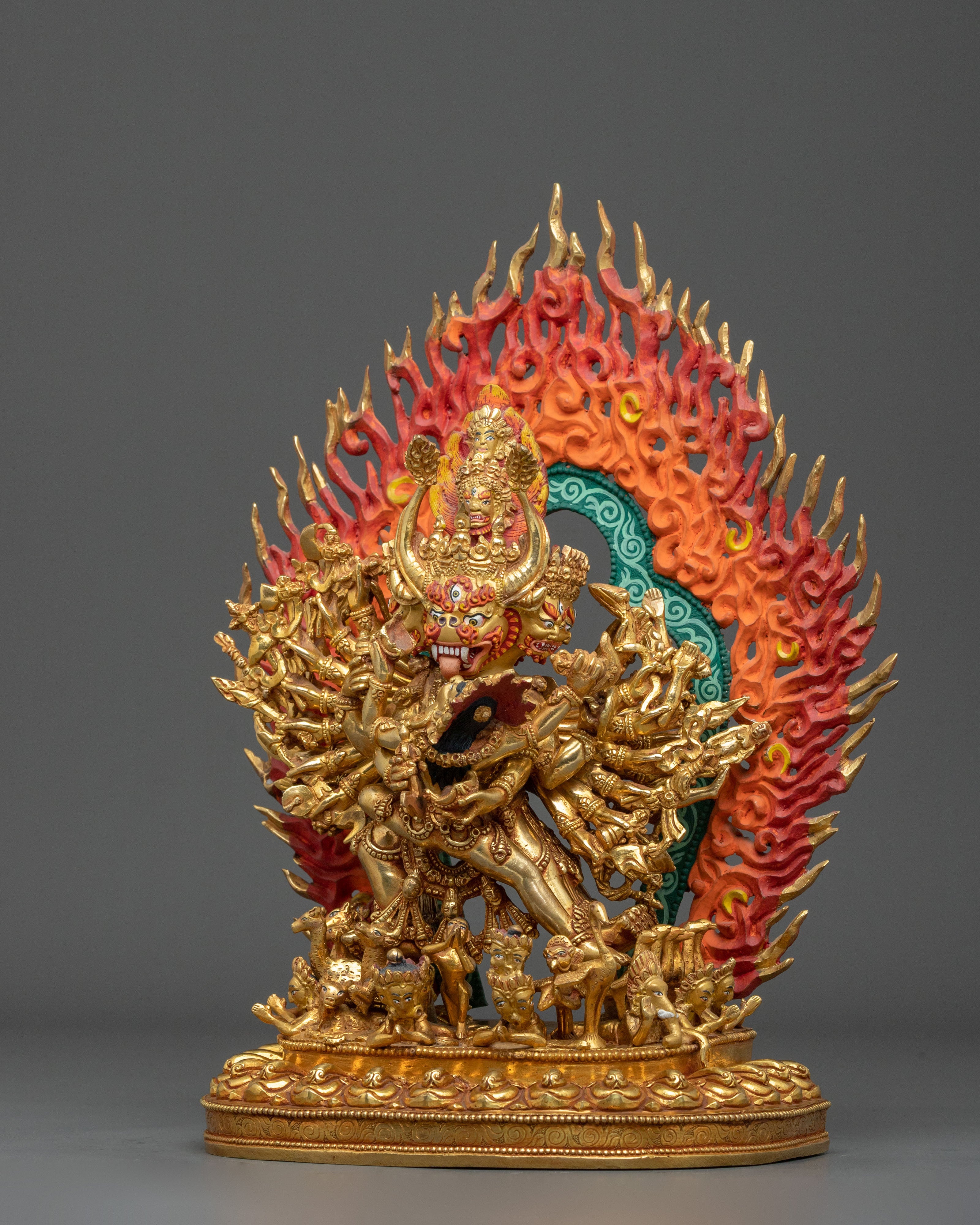 Yamantaka Wrathful Wisdom Statue: Destroyer of Ignorance