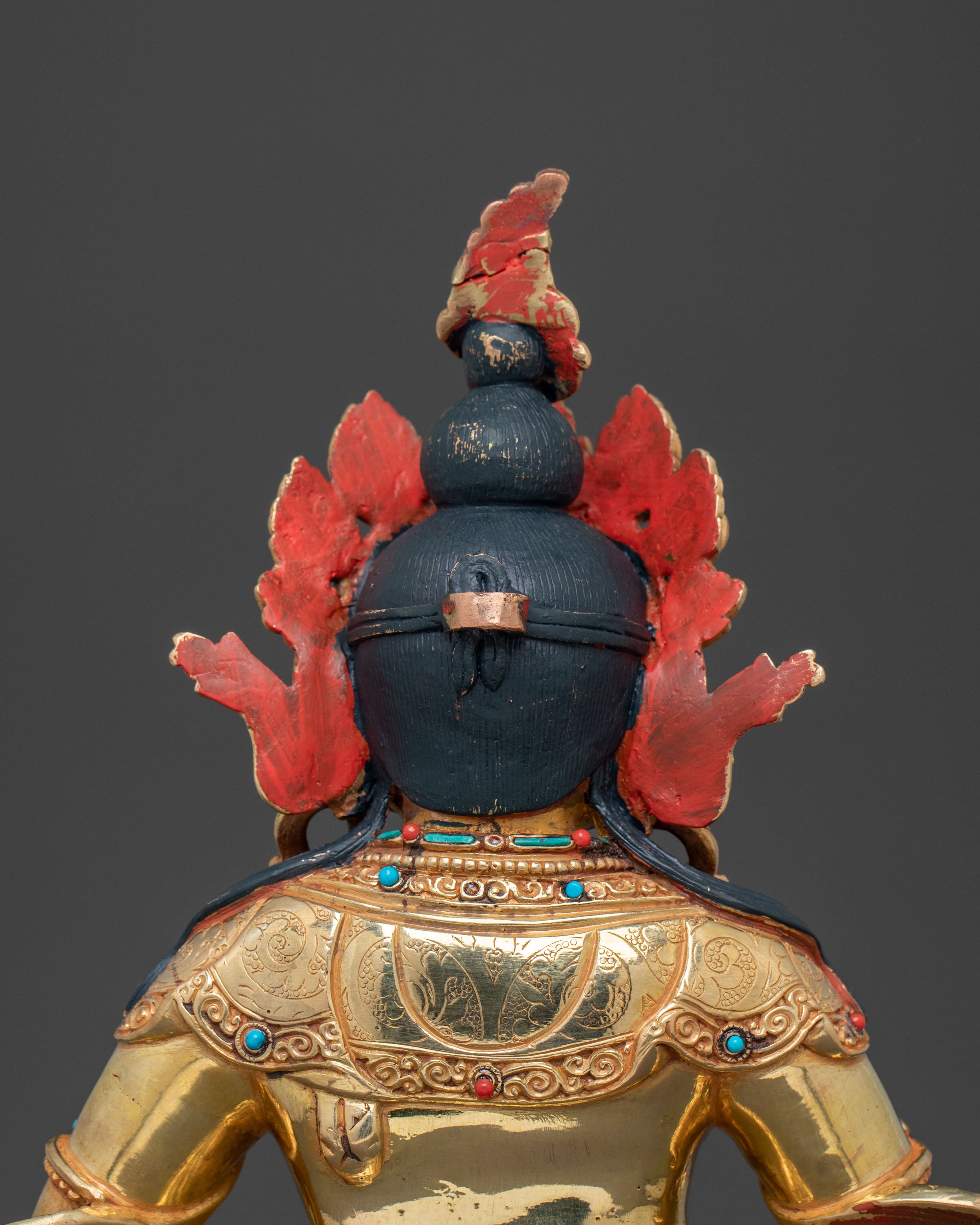 God Dzambhala 24k Gold Gilded Statue for Abundance