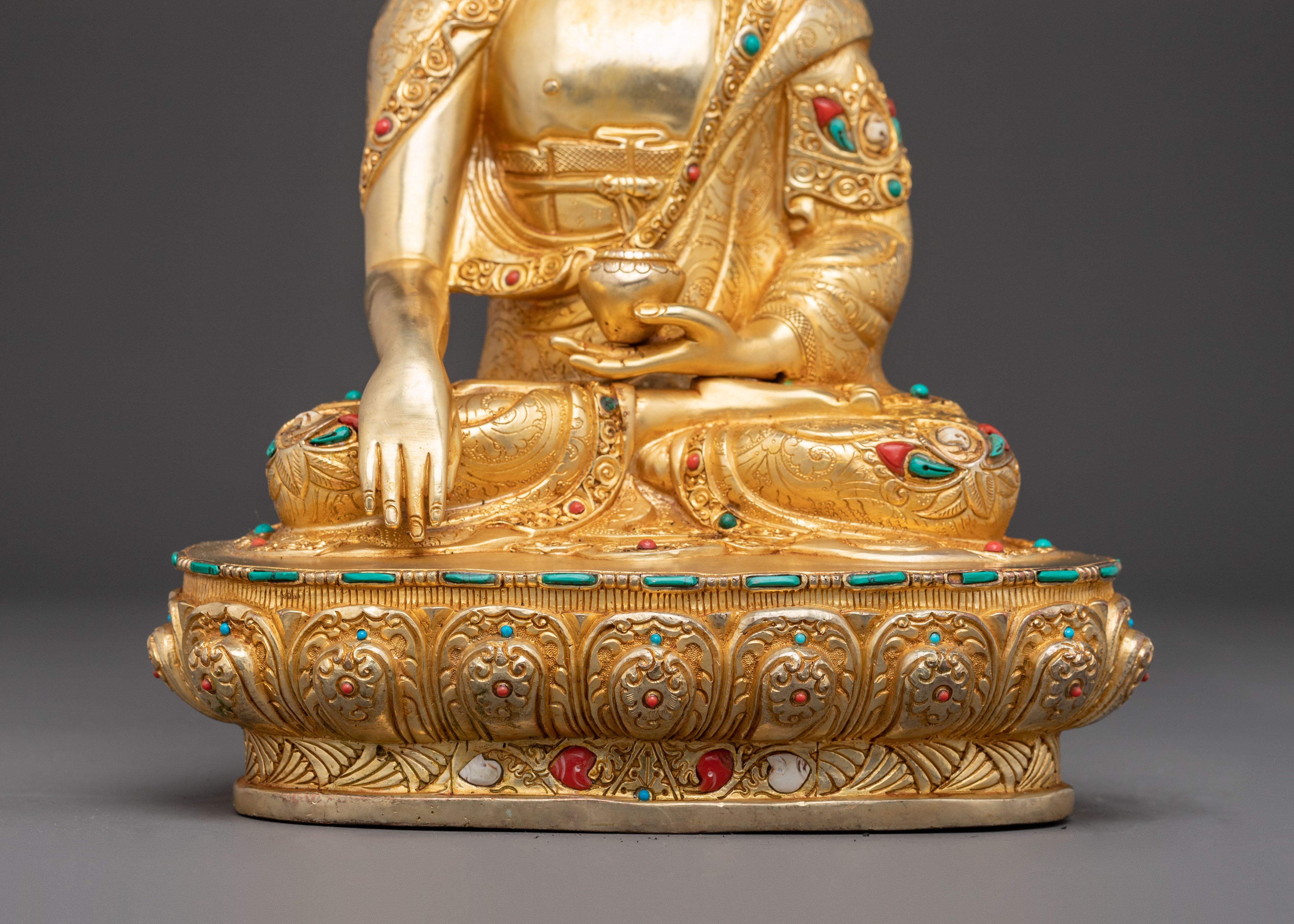 Buddha Shakyamuni Handmade Copper Statue