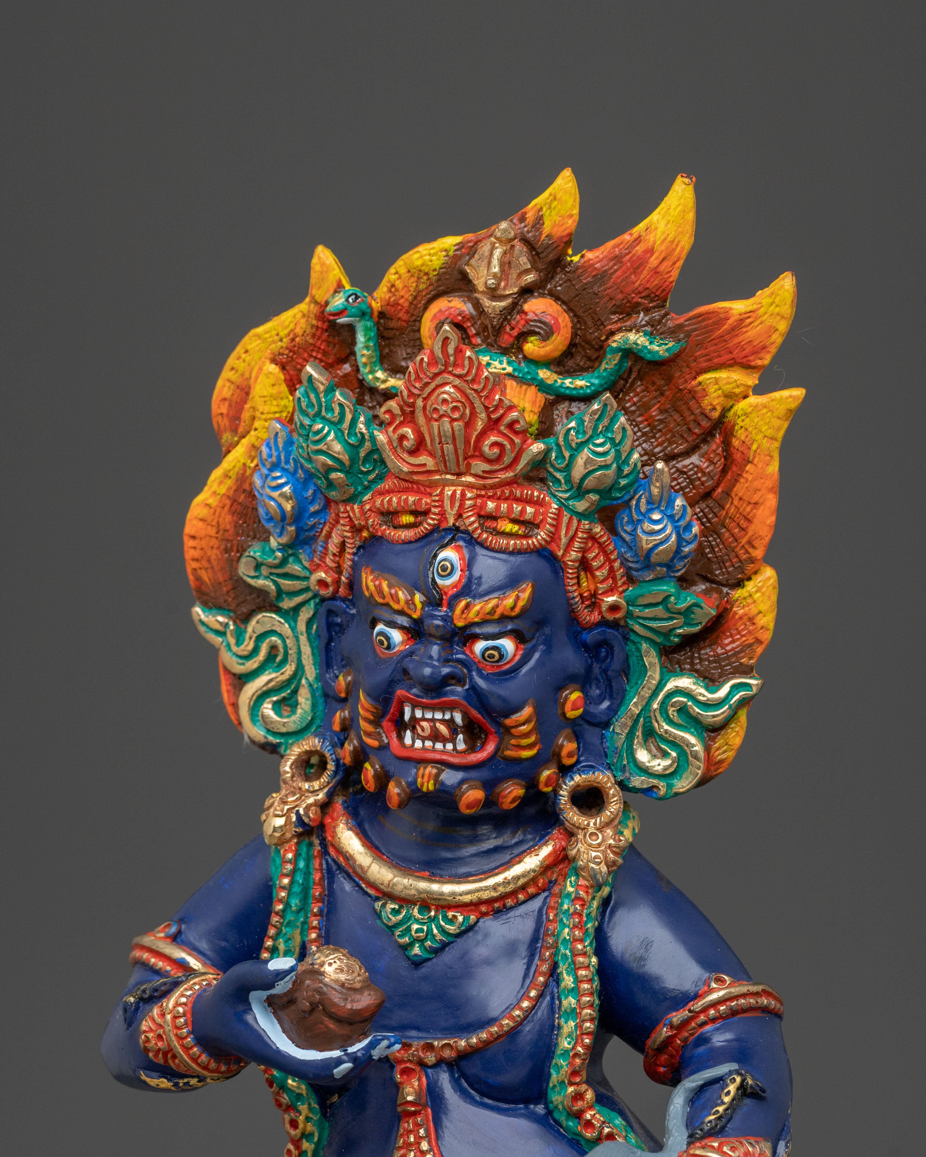 Black Dzambhala Statue  | Tibetan Wealth Deity