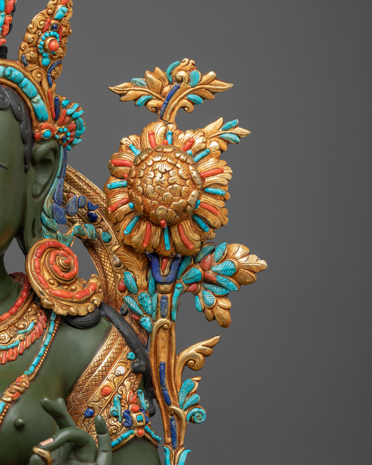 Green Tara Statue | Mother of All Buddhas and Embodiment of Compassion