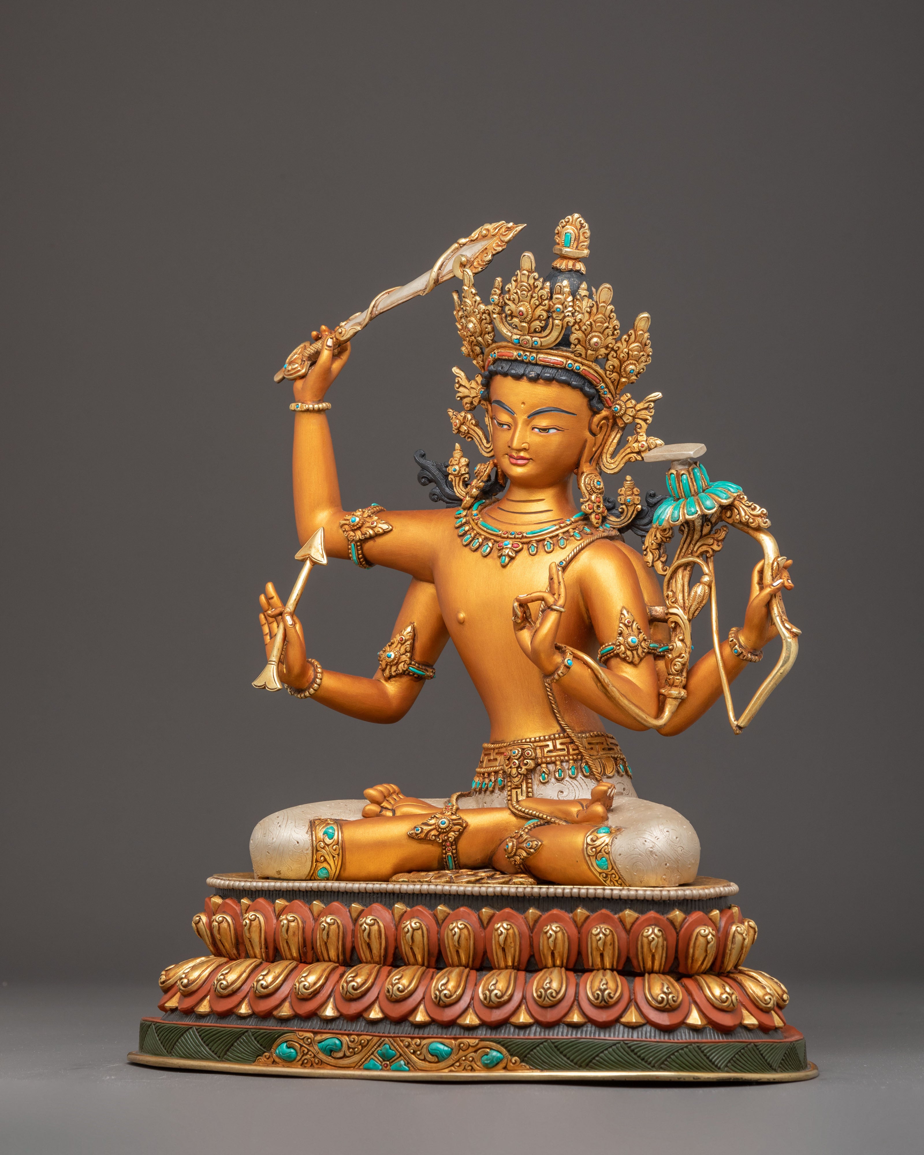 Bodhisattva Maha Manjushri Statue | Bodhisattva of Transcendent Wisdom