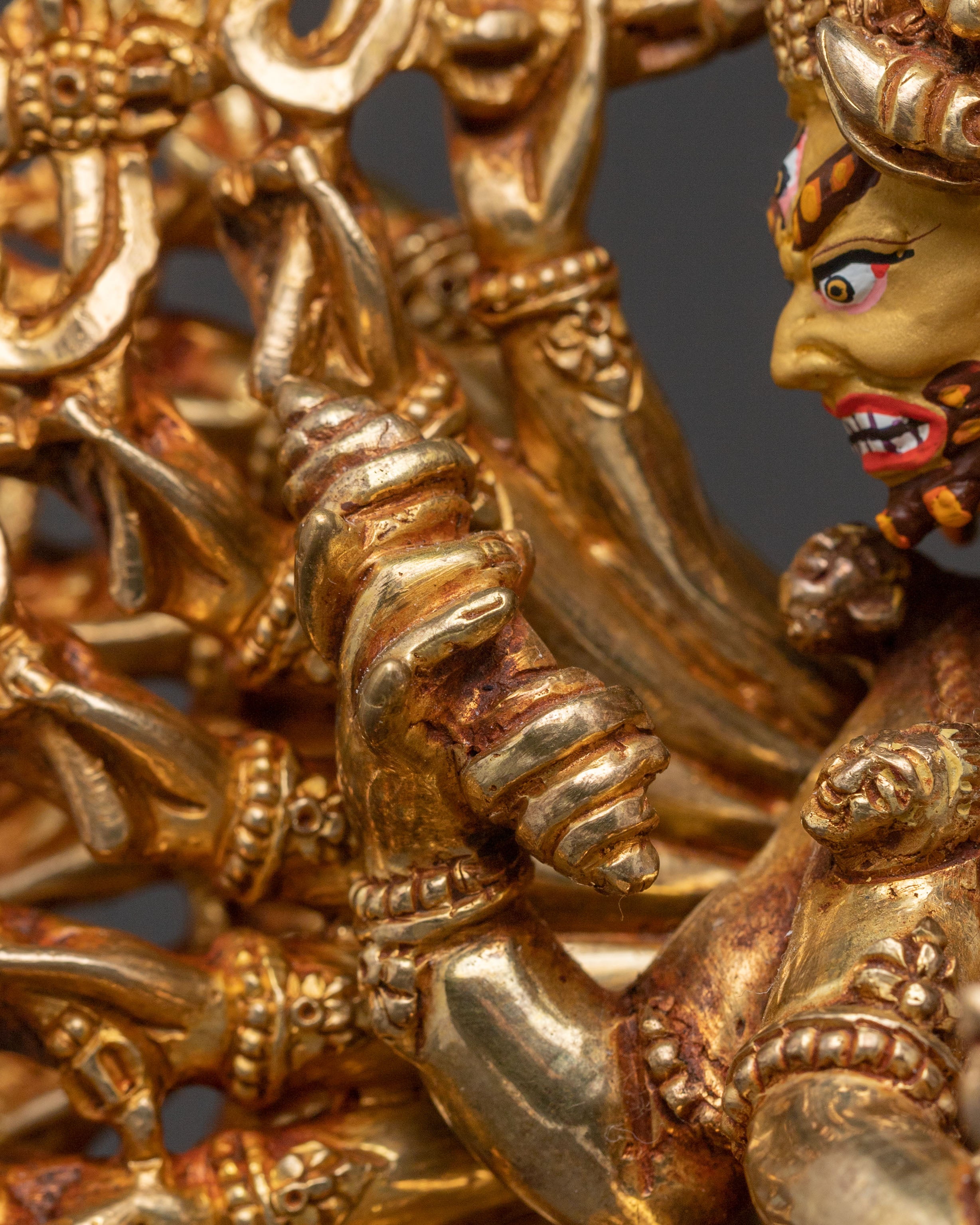 Destroyer of Death Yamantaka Statue – Handcrafted Copper Masterpiece