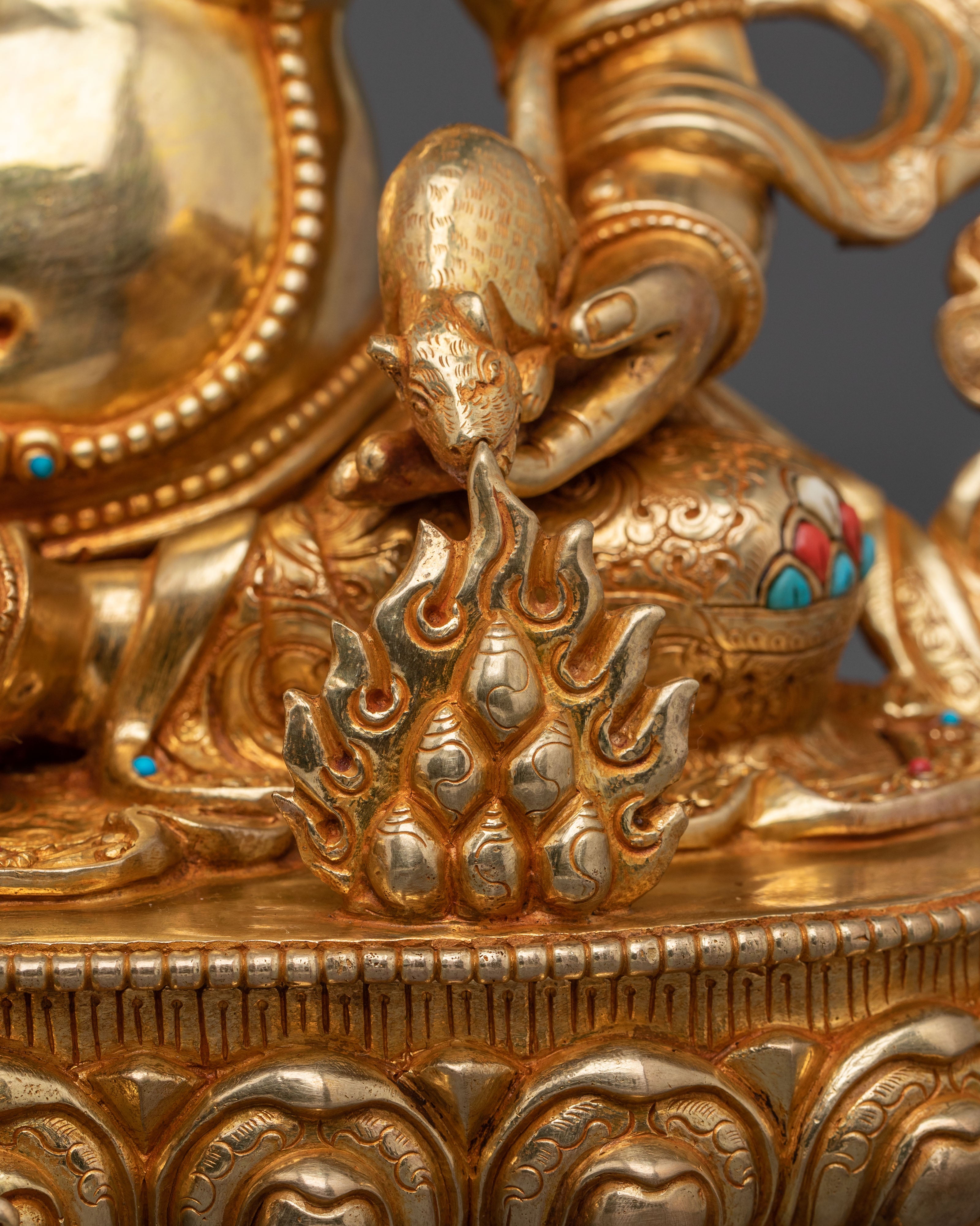 Tibetan Wealth Deity Dzambhala Spiritual Statue | Home Decor