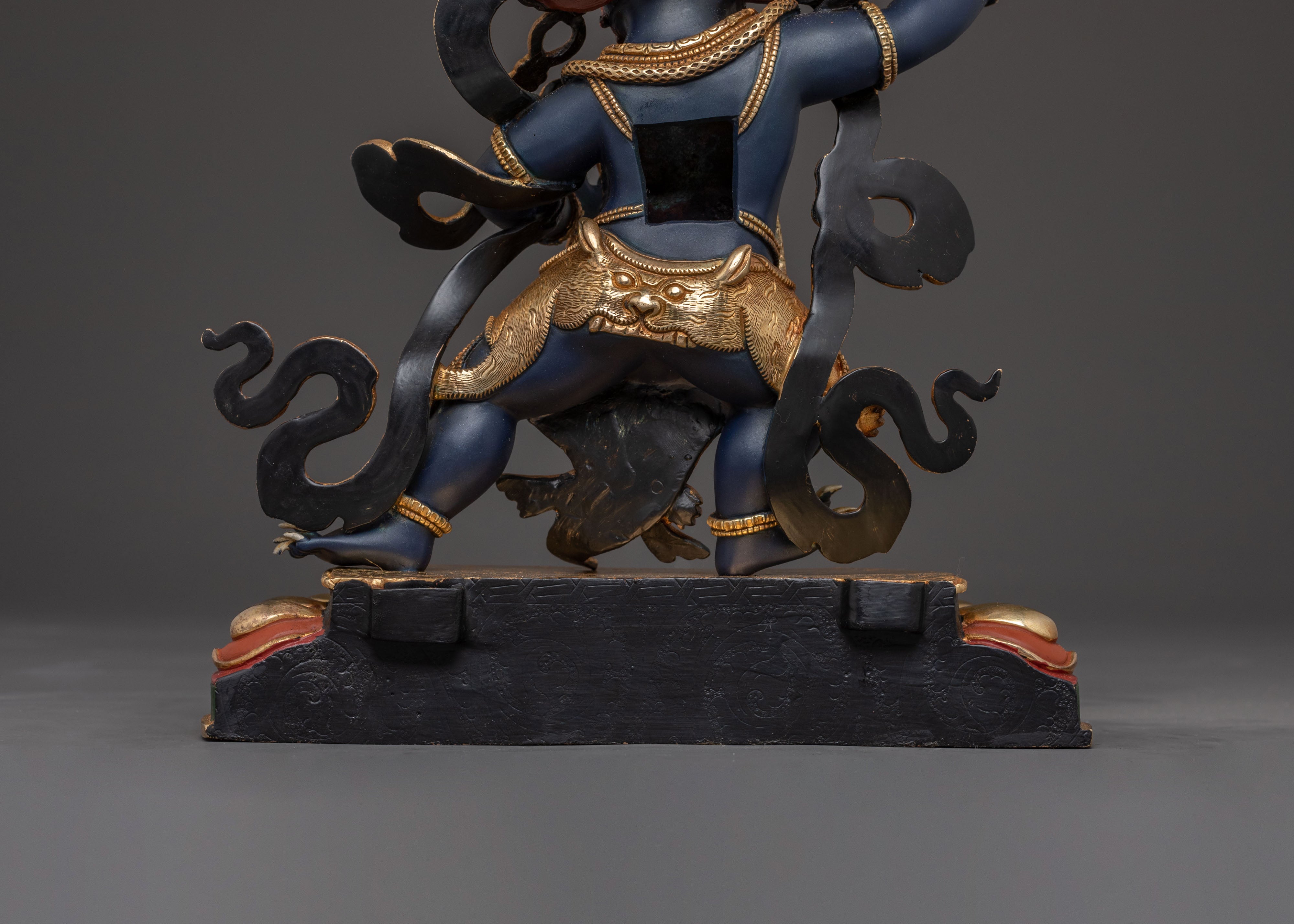 Vajrapani: A Silver Electro-Plated Sacred Sculpture of Vajrapani