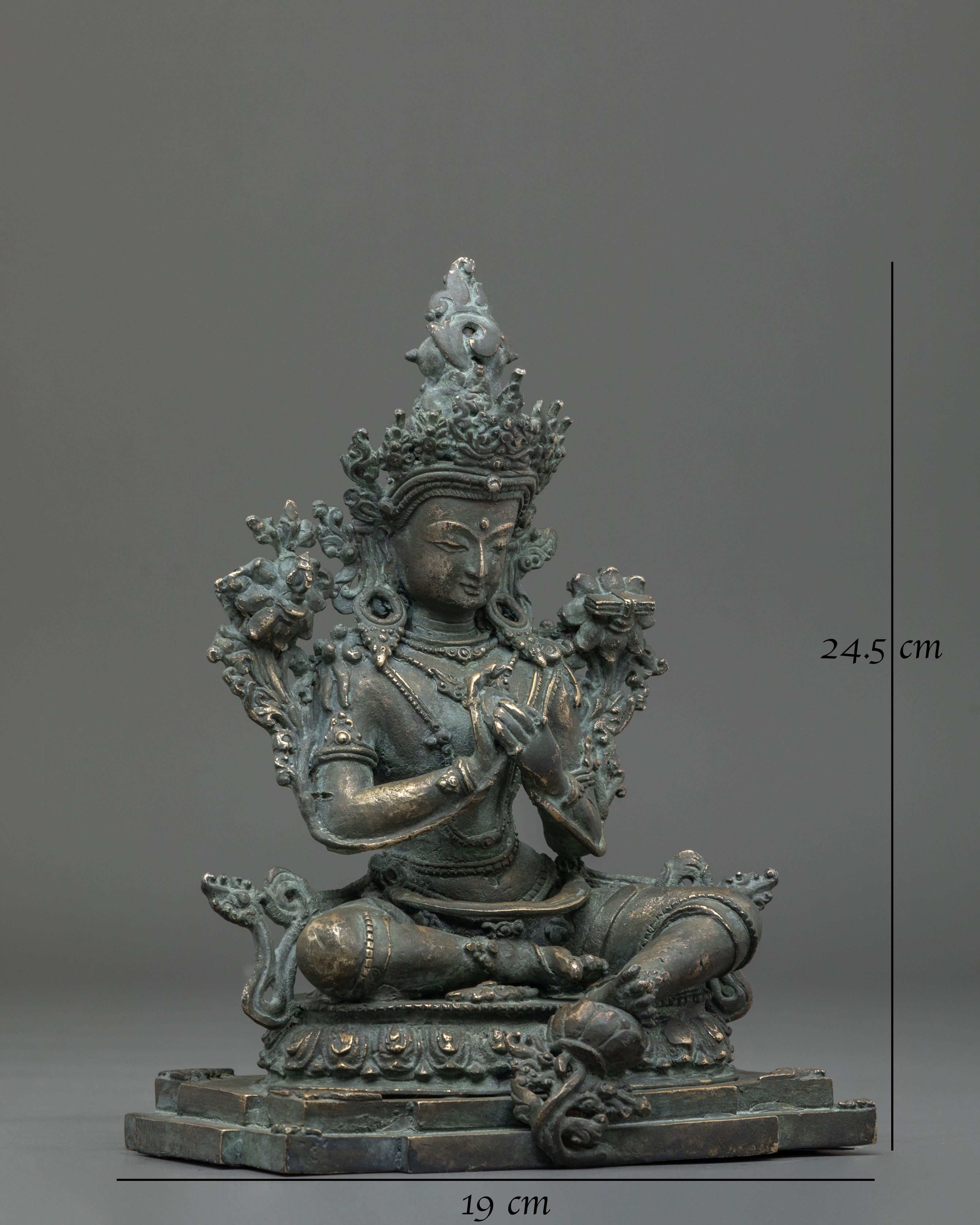 Tikshna Manjushri Copper Statue | Buddhist Altar Decor