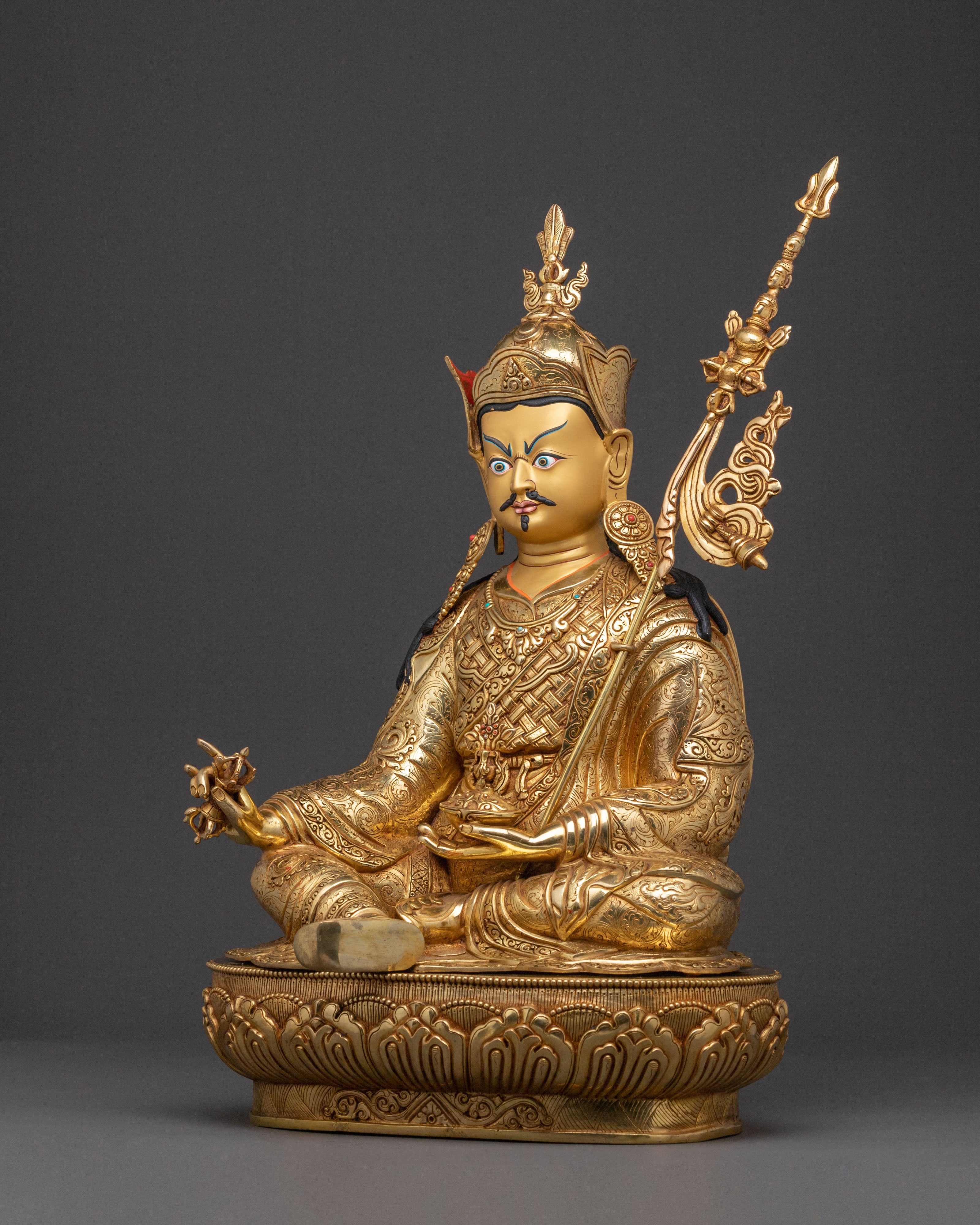 Blessing Statue of Guru Rinpoche - Handcrafted Masterpiece