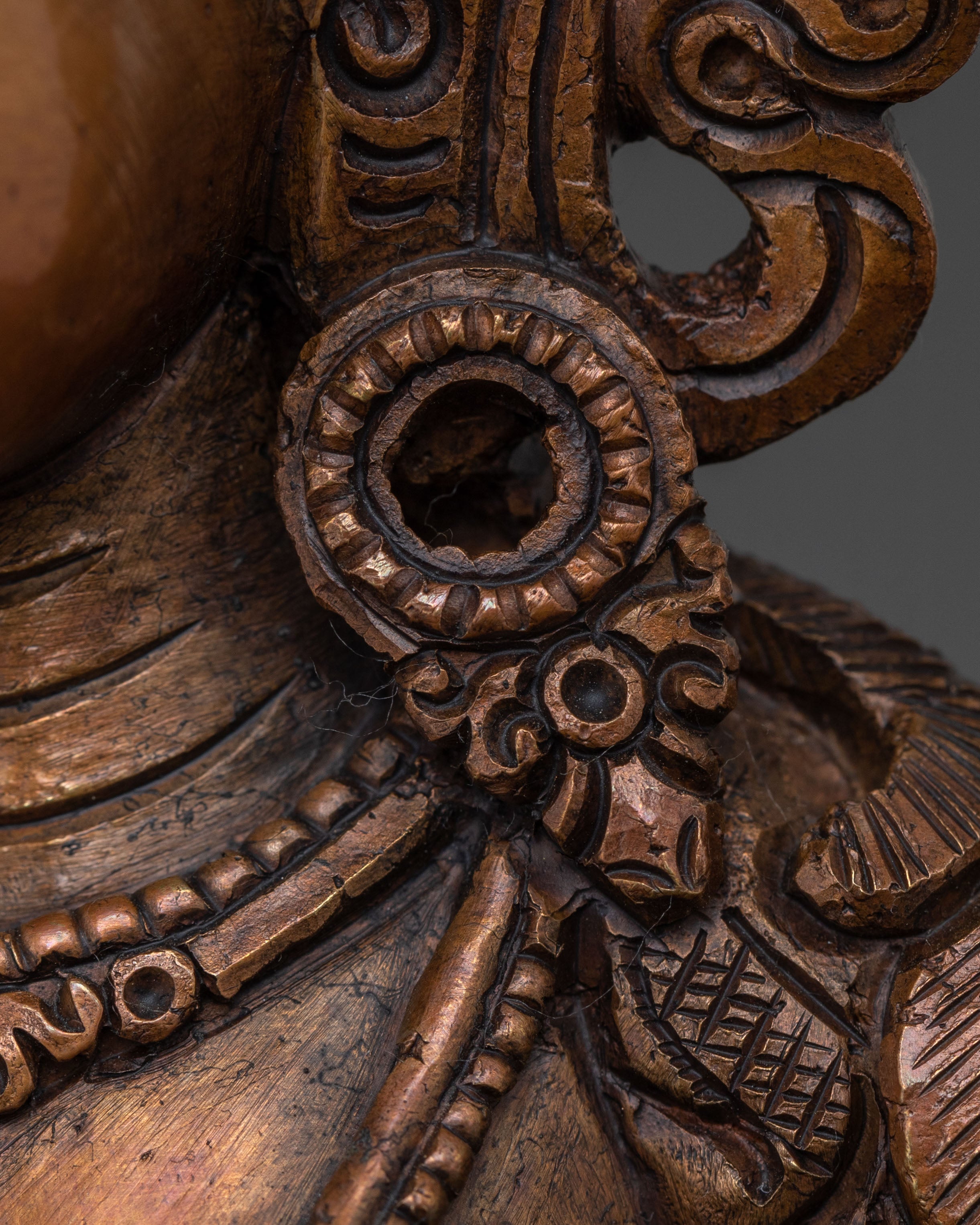 Amitayus  Statue in Oxidized Copper | Pure Longevity