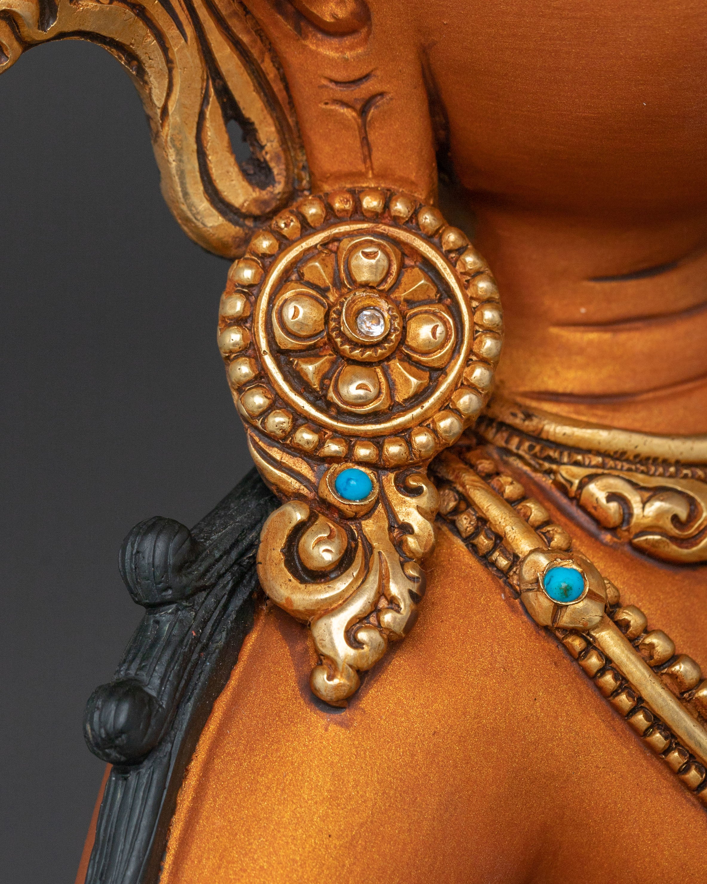 Simhanada Manjushri Buddhist Handcrafted Statue