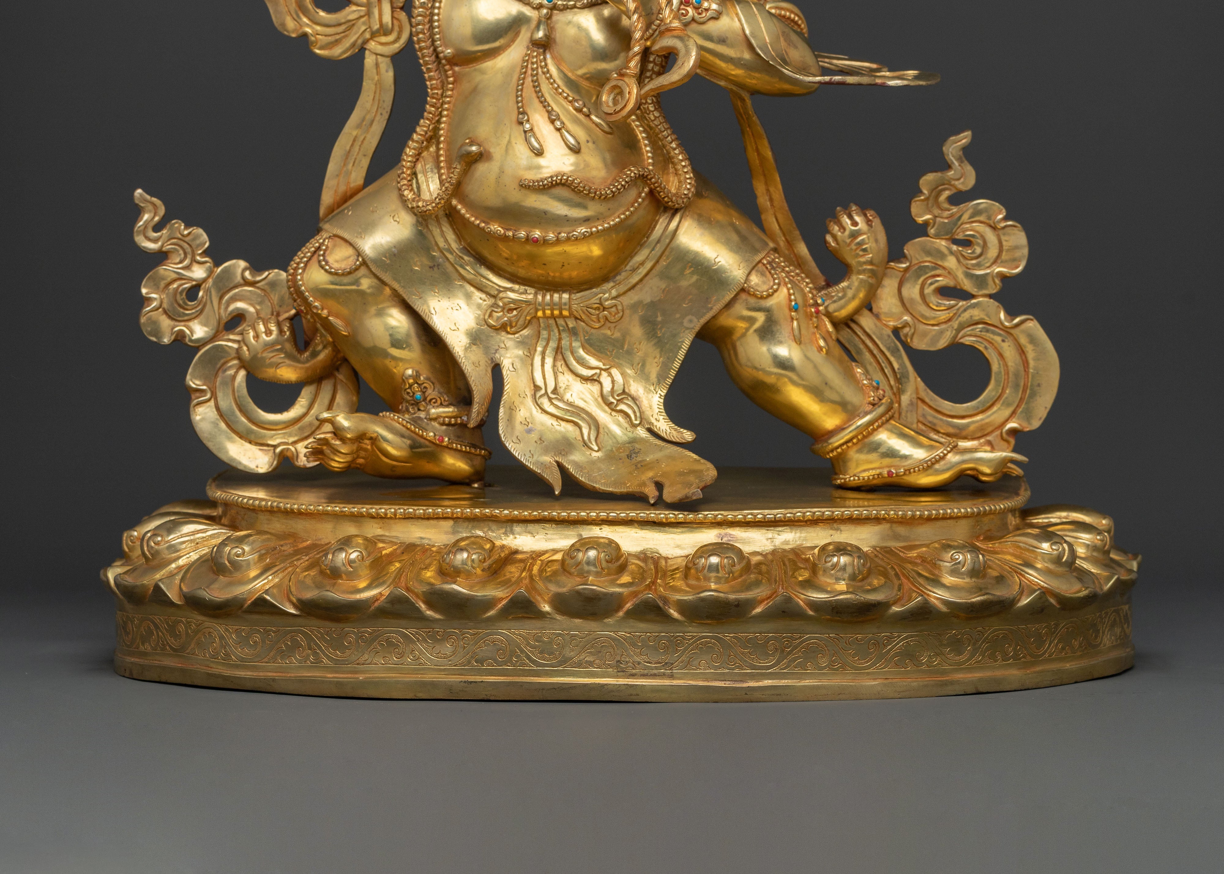 Protector Vajrapani Sculpture | Handcrafted Spiritual Art