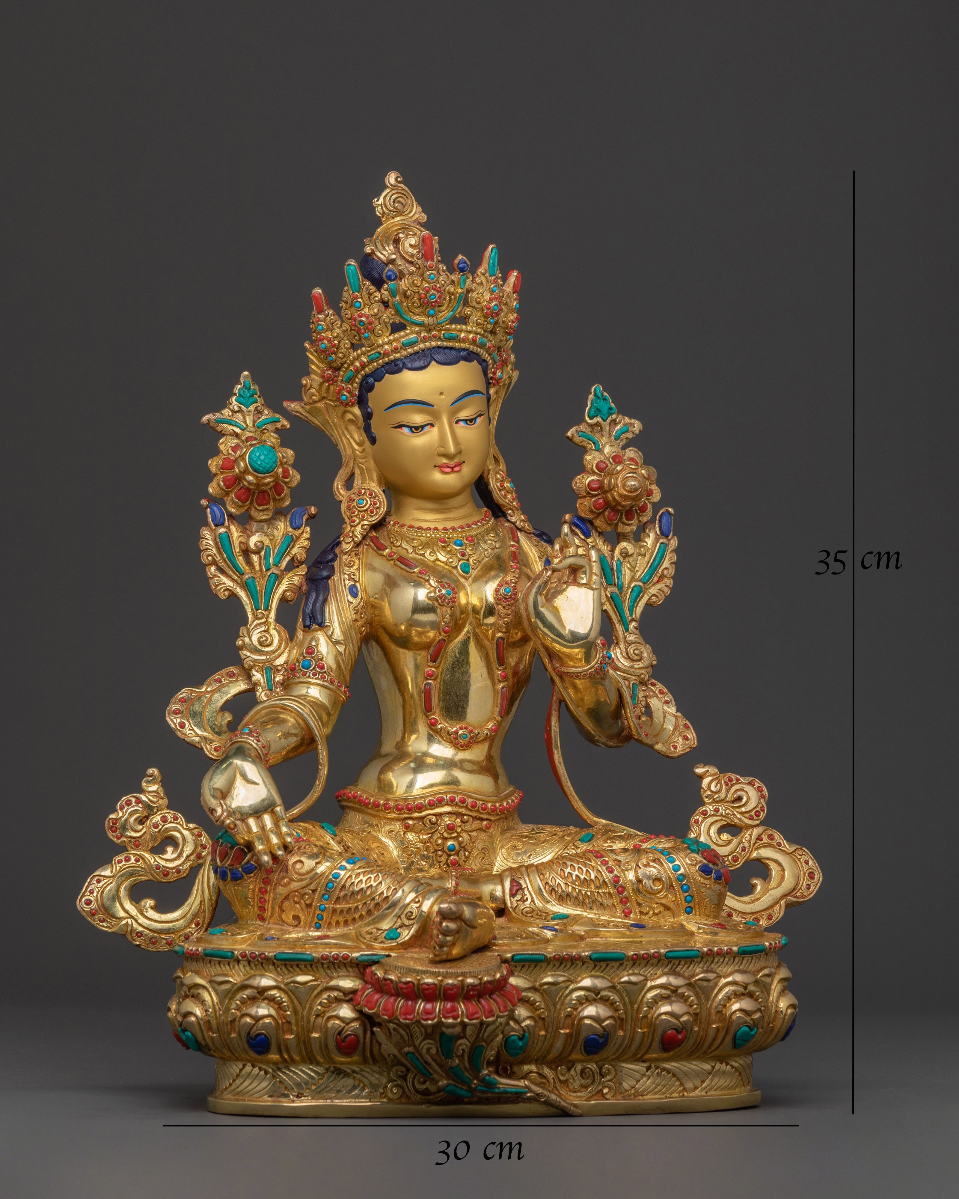 Sacred Green Tara Blessing Statue | Mother Figure