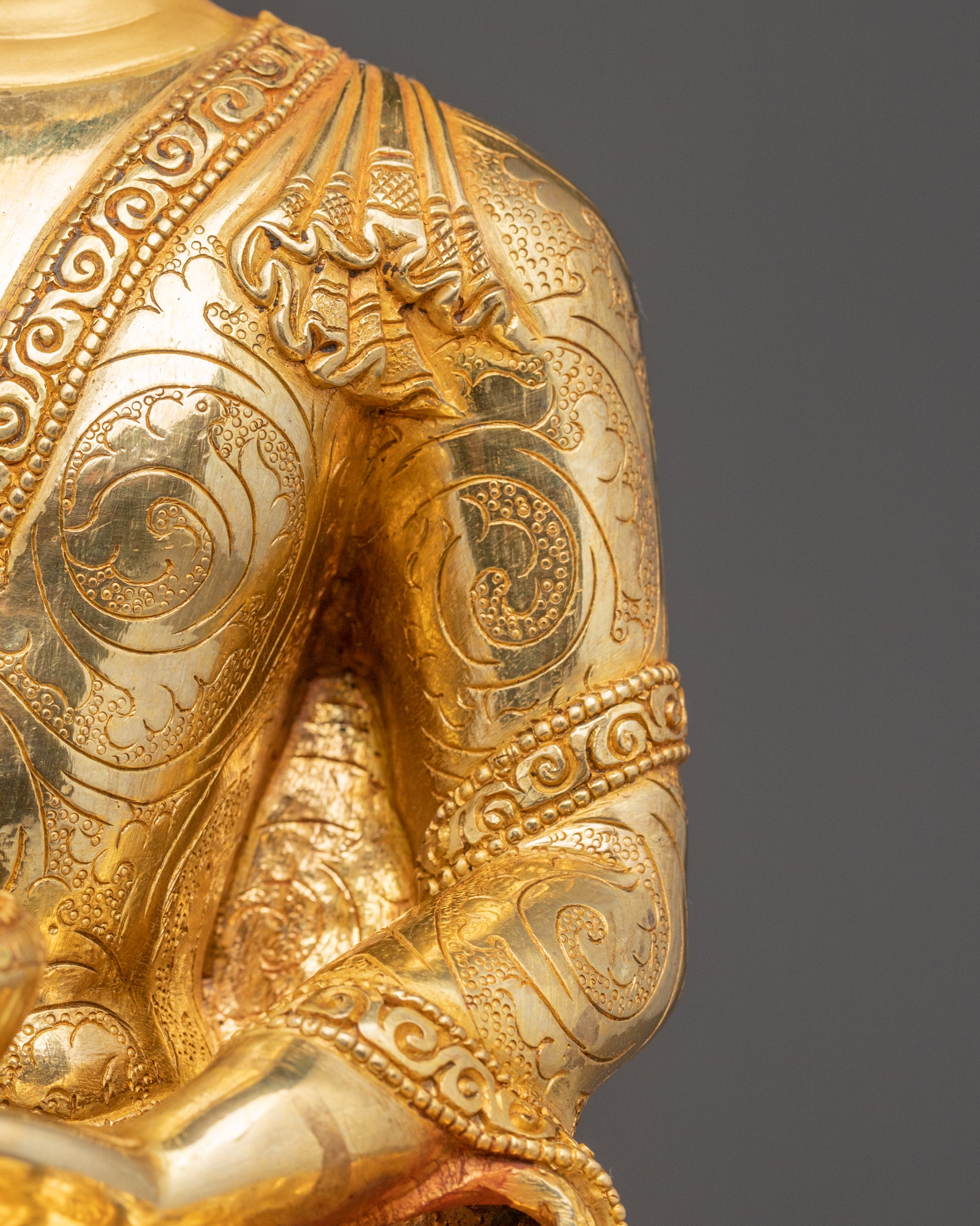 Handcrafted Radiant Shakyamuni Buddha Art | Peaceful Dharma Icon