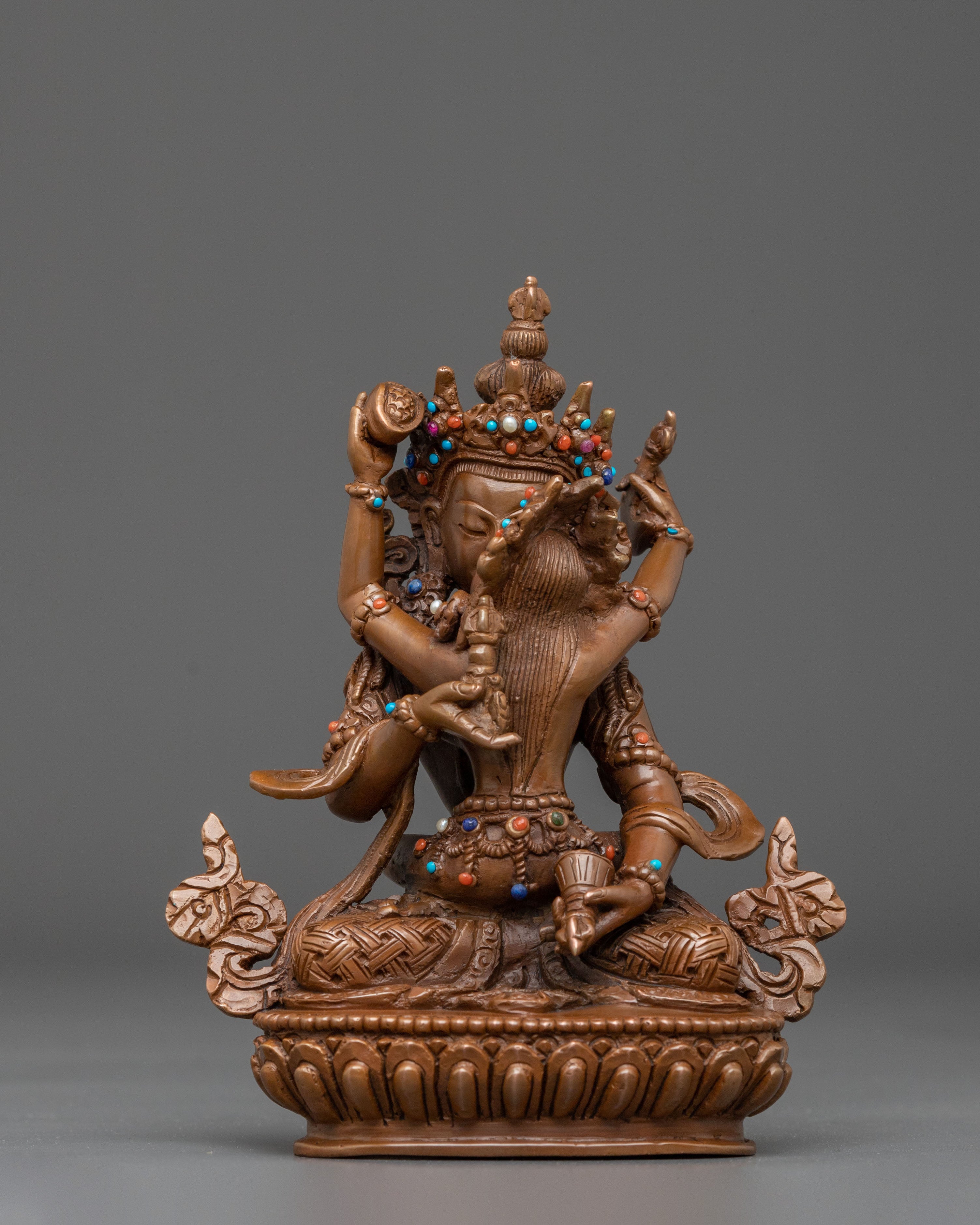 Vajrasattva Vajragarvi Statue: Sacred Union of Wisdom and Purification