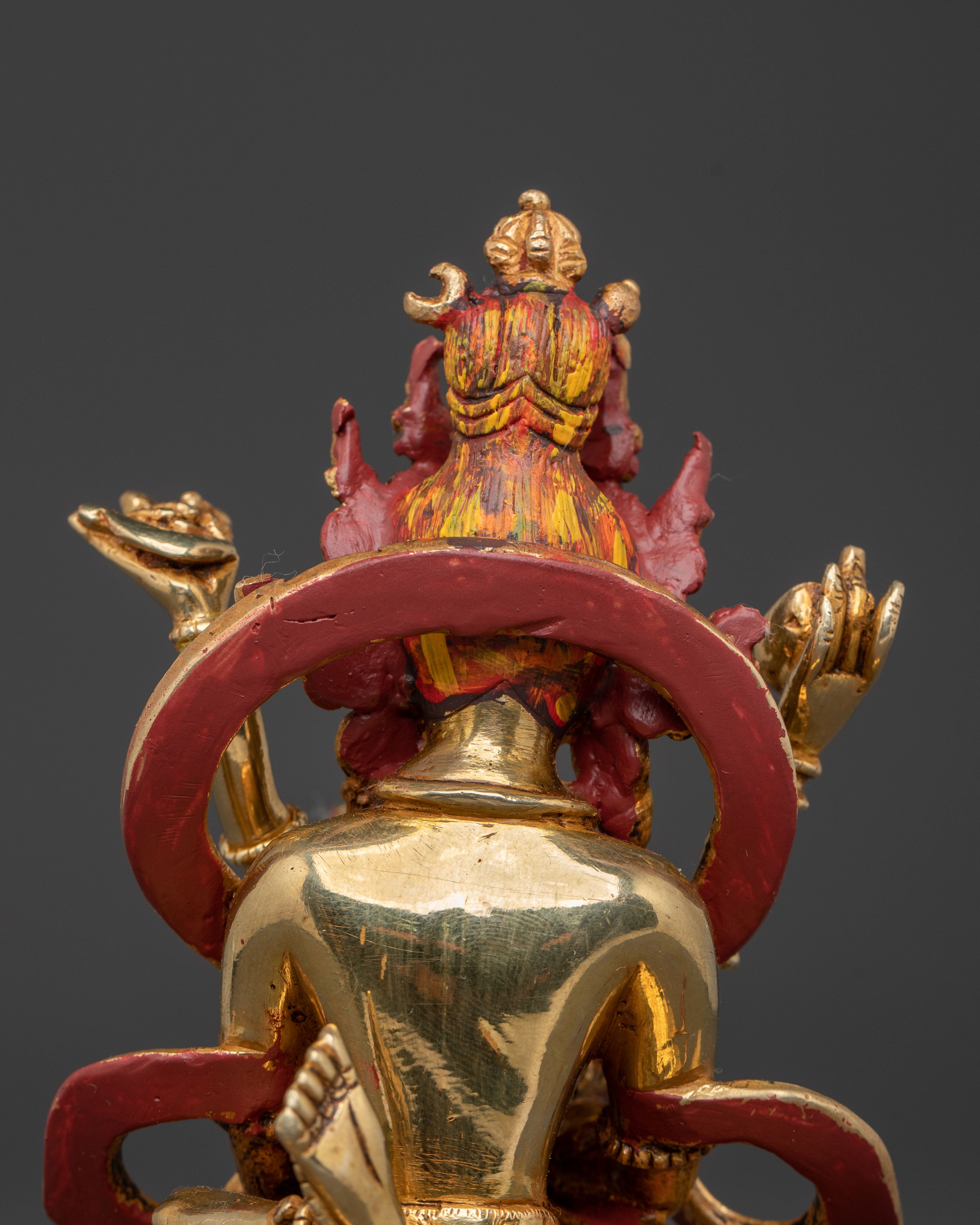 Chakrasamvara Statue | 24K Gold Gilded Deity