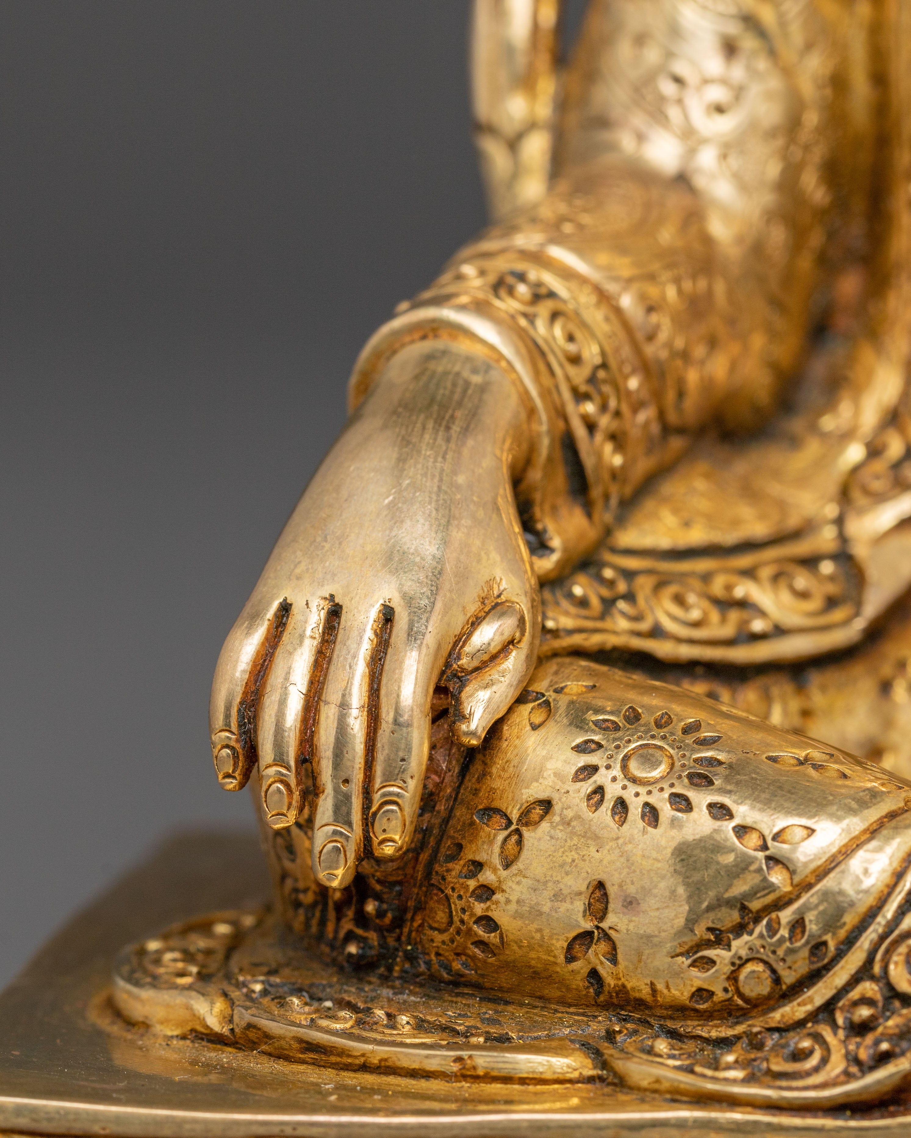 Golden Statue of Guru Set | Himalayan Spiritual Masters