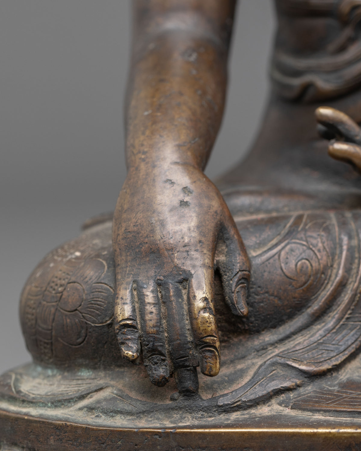Handmade Shakyamuni Buddha Oxidized Statue