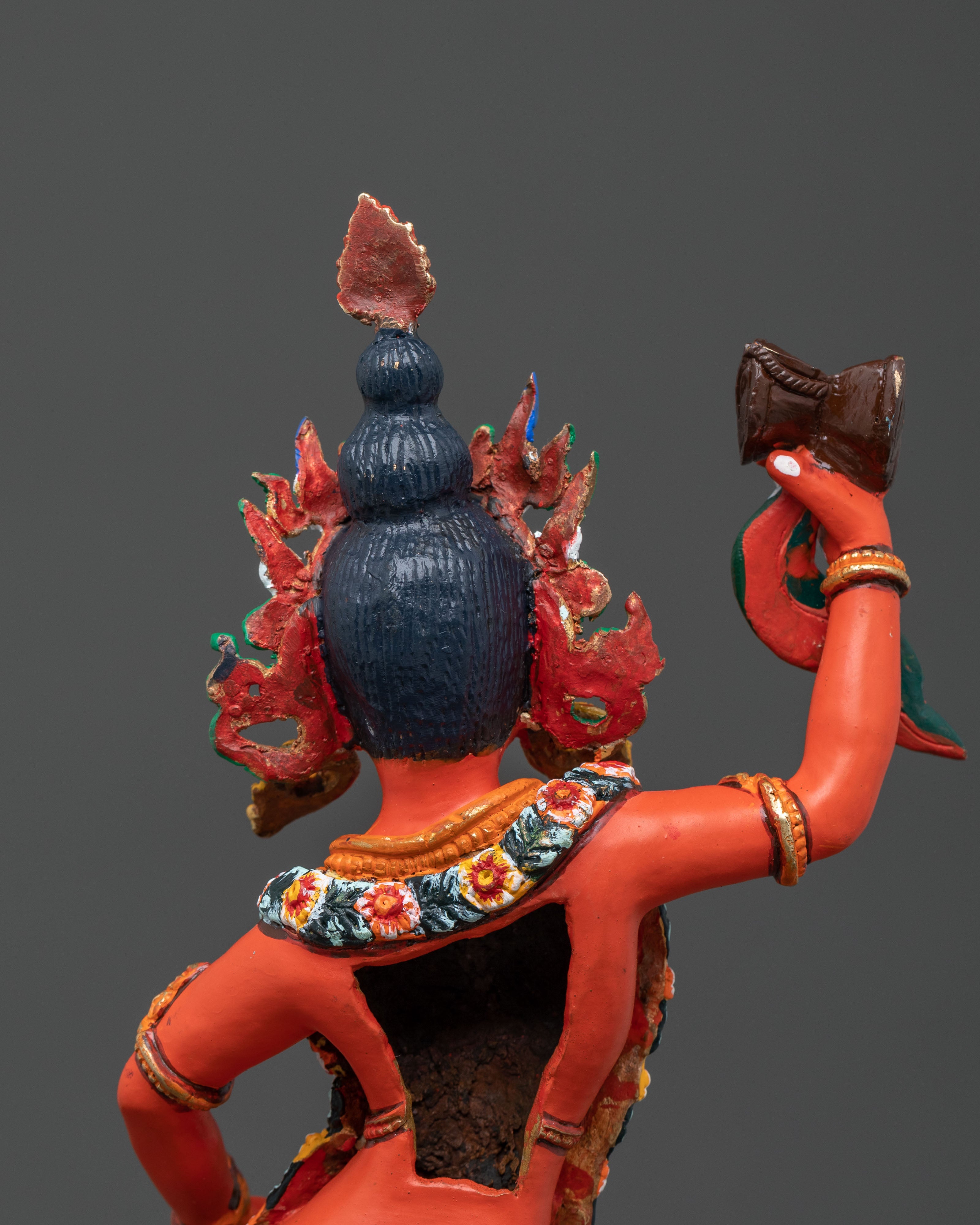 Buddhist Deity Damchen Gyalmo Statue