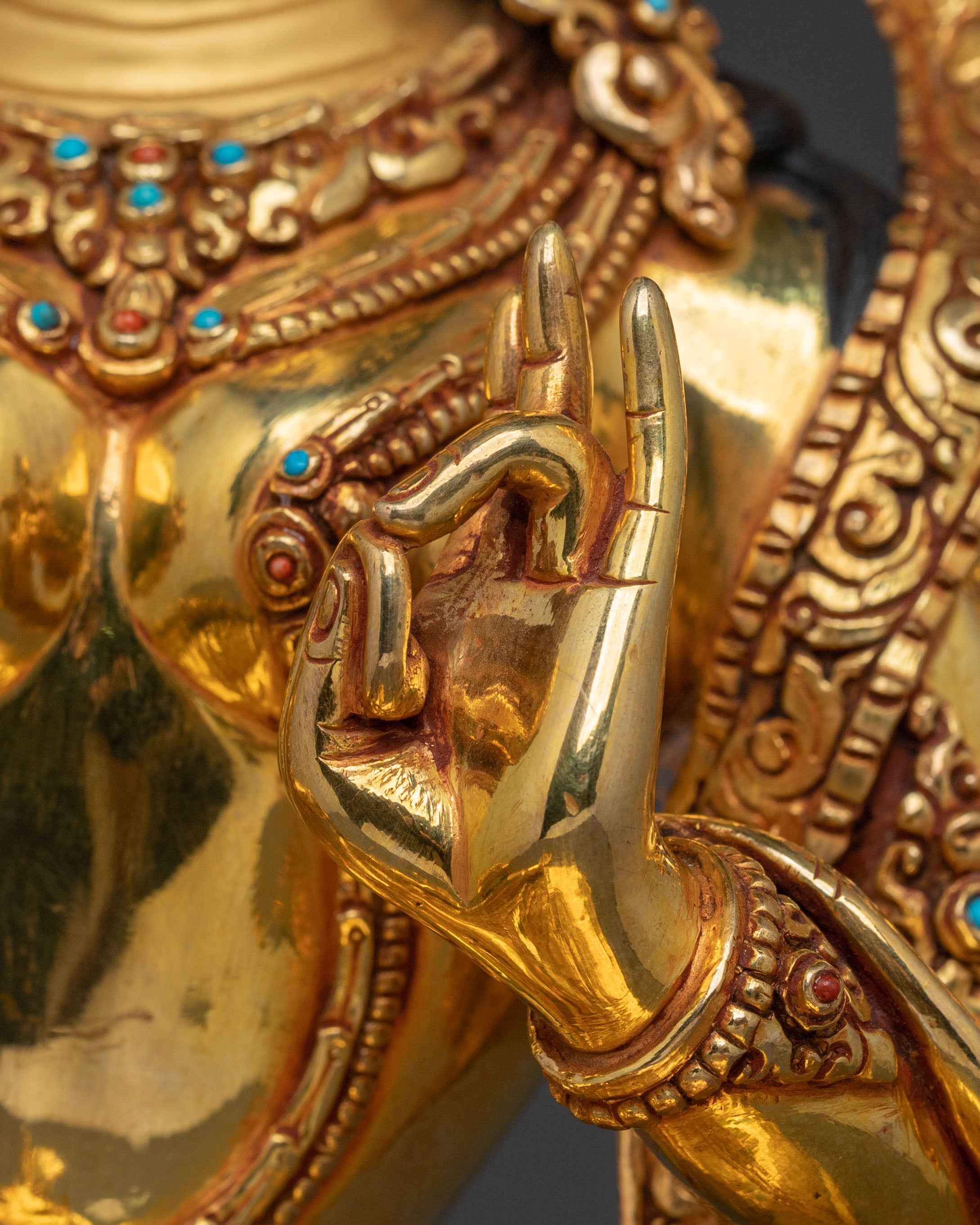 Green Tara Statue | Sacred Buddhist Goddess