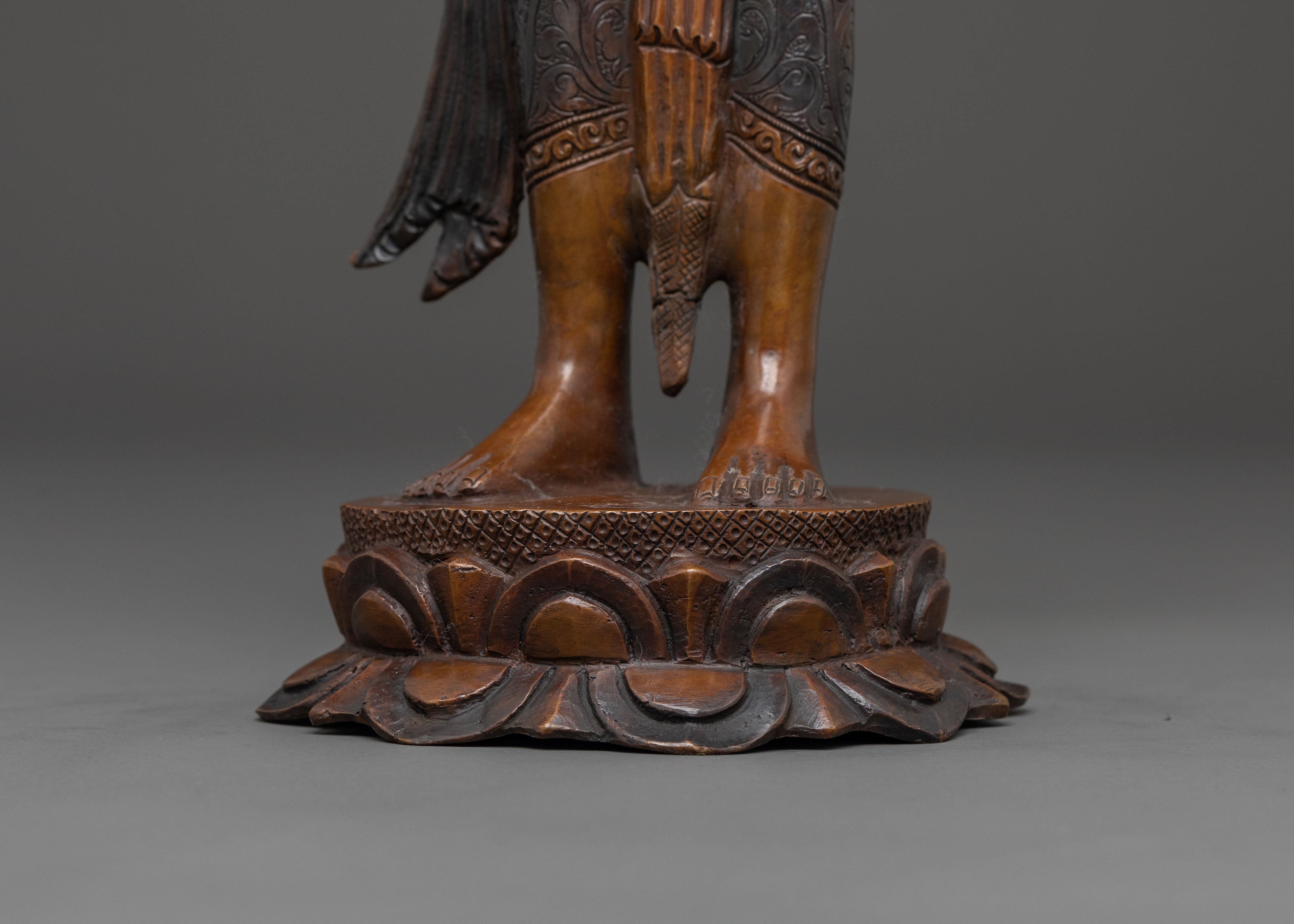 Padmapani Handcrafted Spiritual Statue | Lotus Bearer