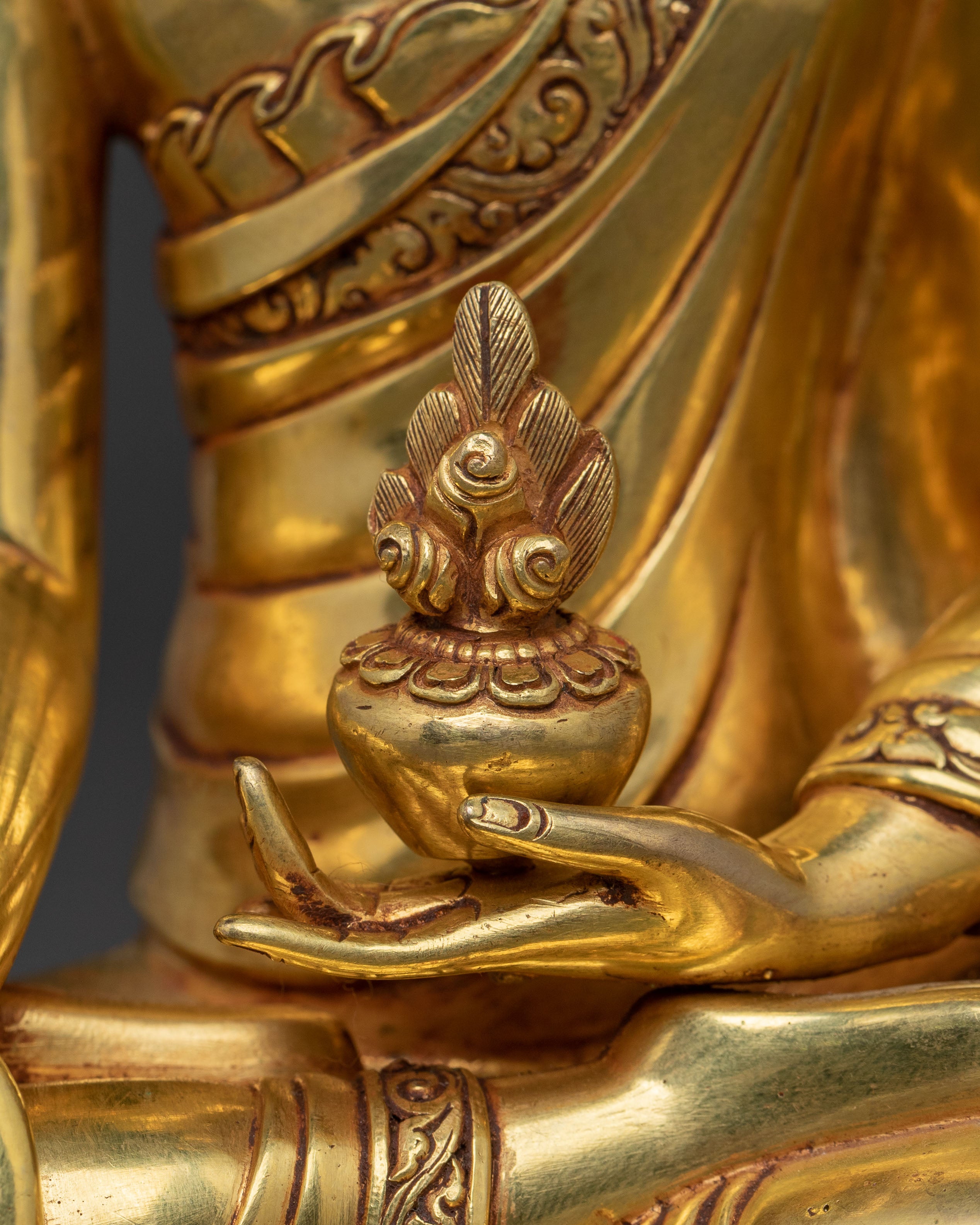 Medicine Buddha Meditation Figurine | Buddhist Spiritual Decor