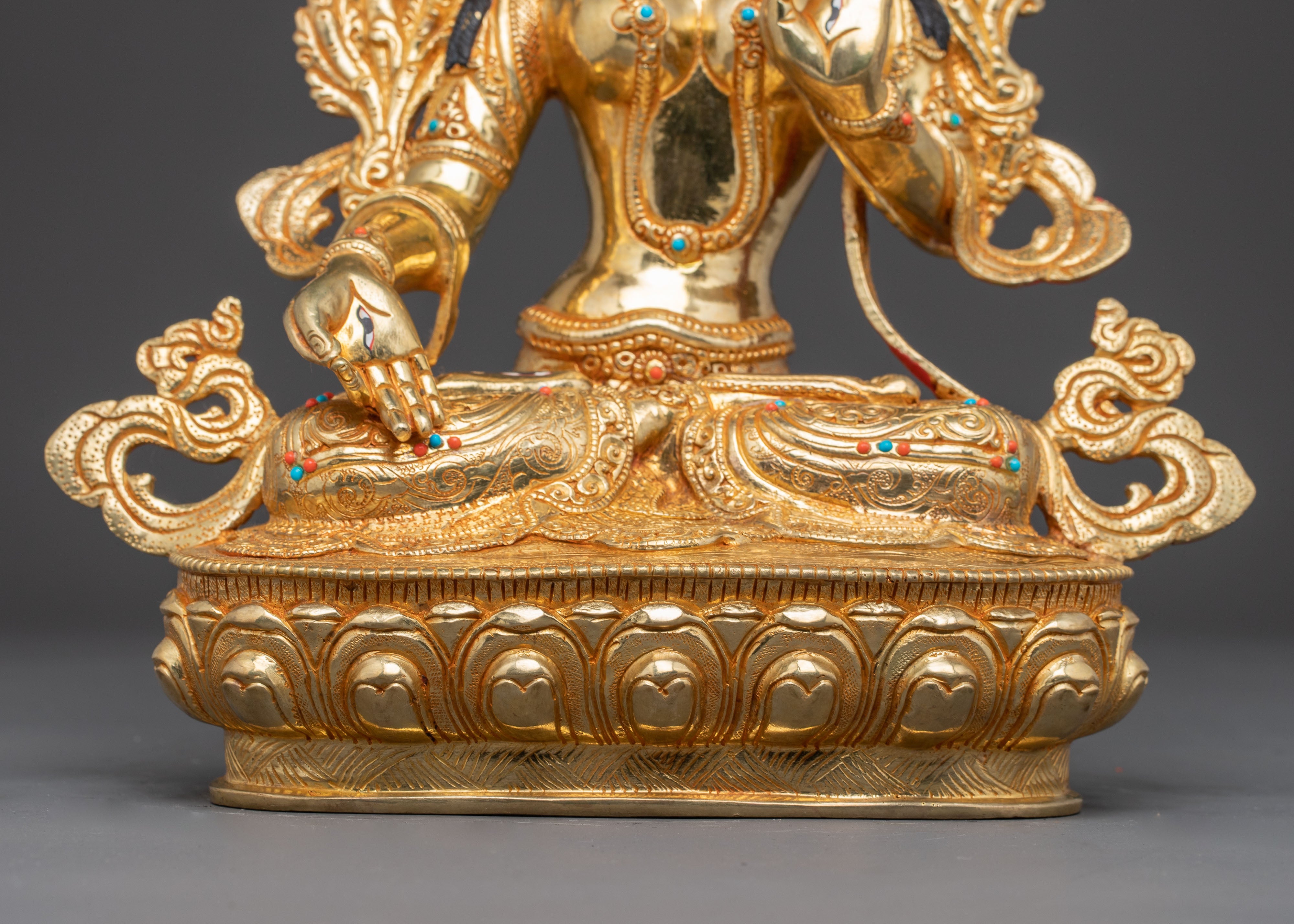 Handmade Sita Tara Copper Statue | Traditional Himalayan Art