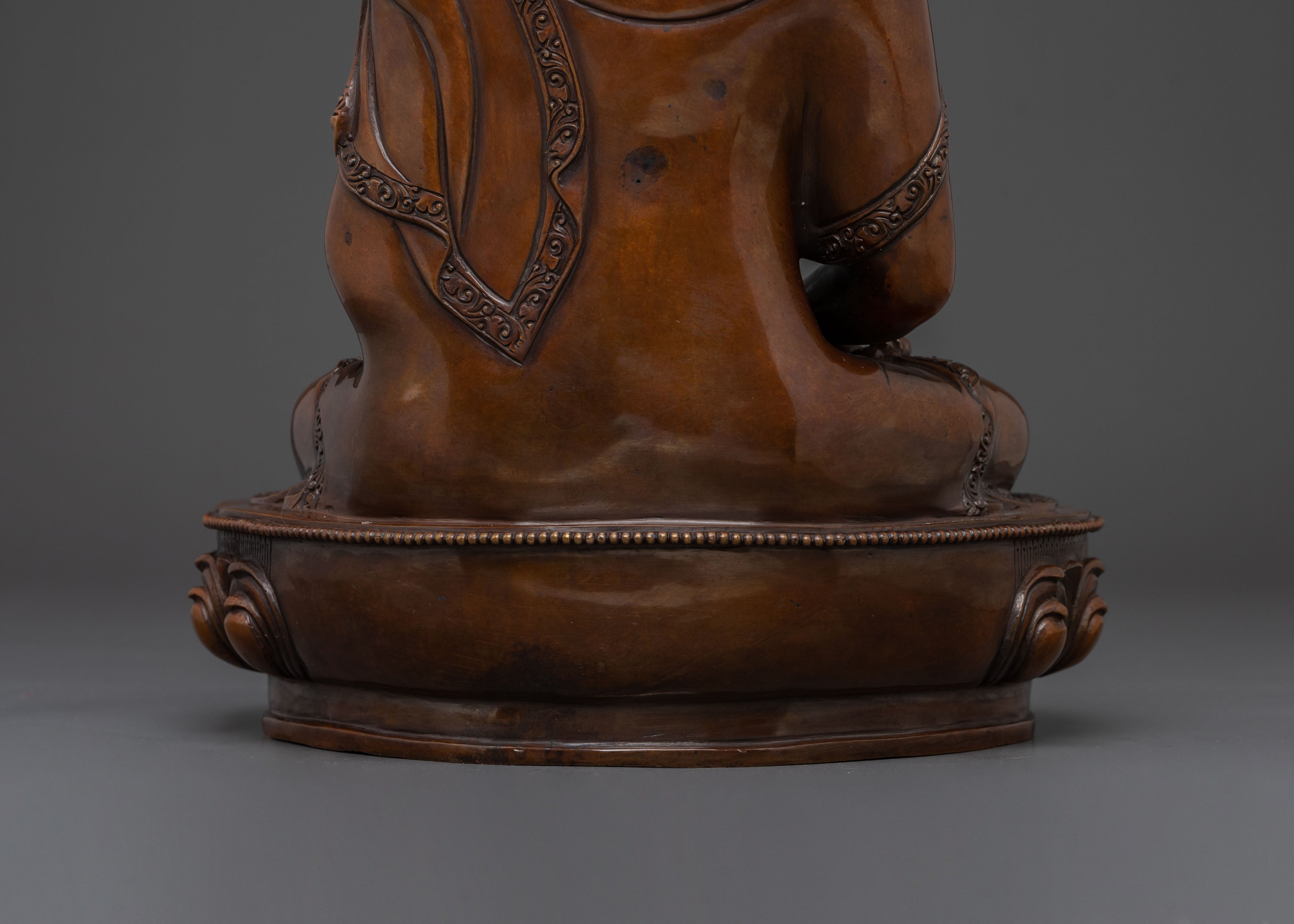 Guardian Amitabha Buddha Statue | Oxidized Copper Body