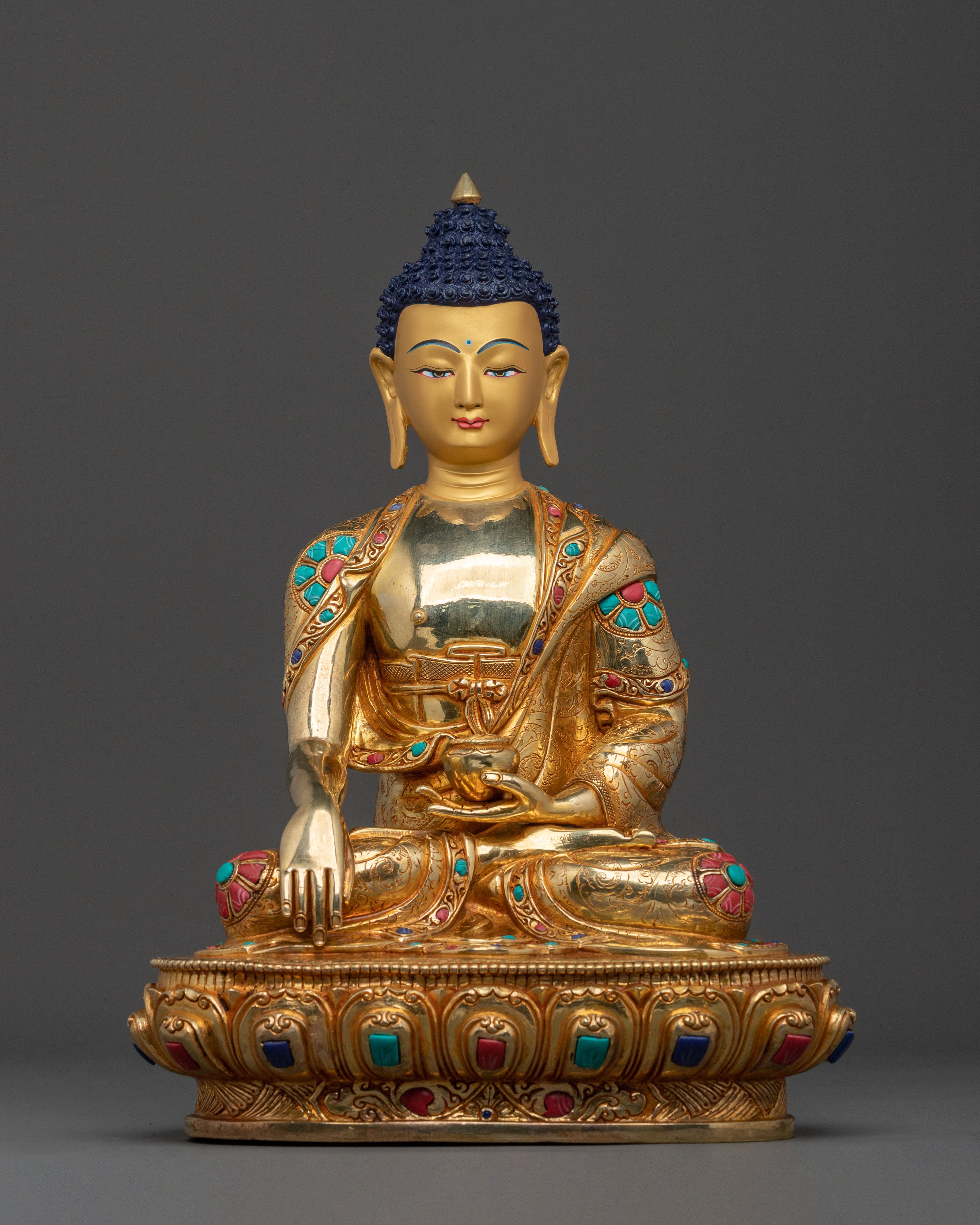 Tibetan Shakyamuni Buddha Altar Statue | Historical Buddha of Enlightenment