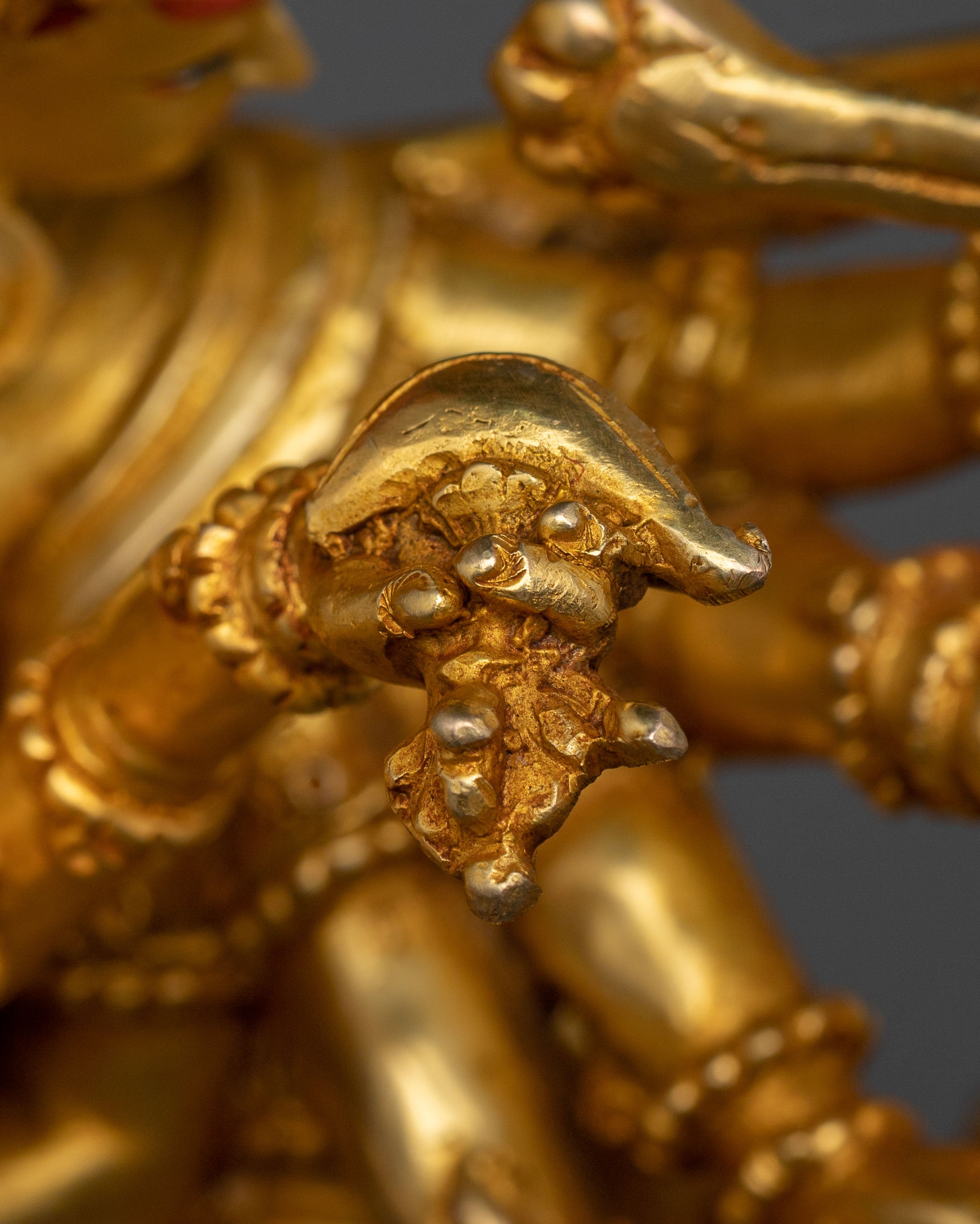 Chakrasamvara Sacred 24K Gold Gilded Statue with Consort