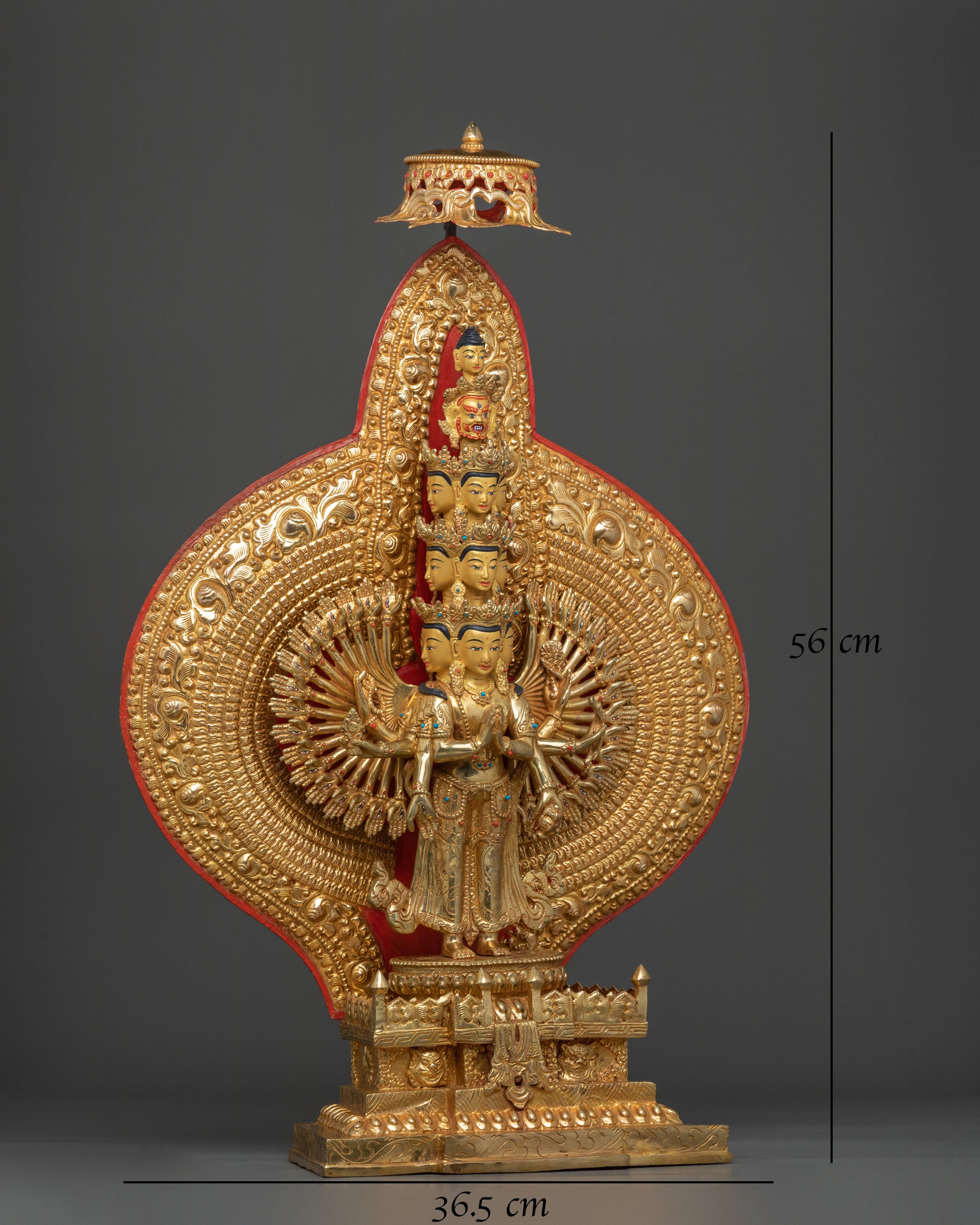 Sacred 1000 Armed Chenrezig Sculpture | Bodhisattva of Compassion
