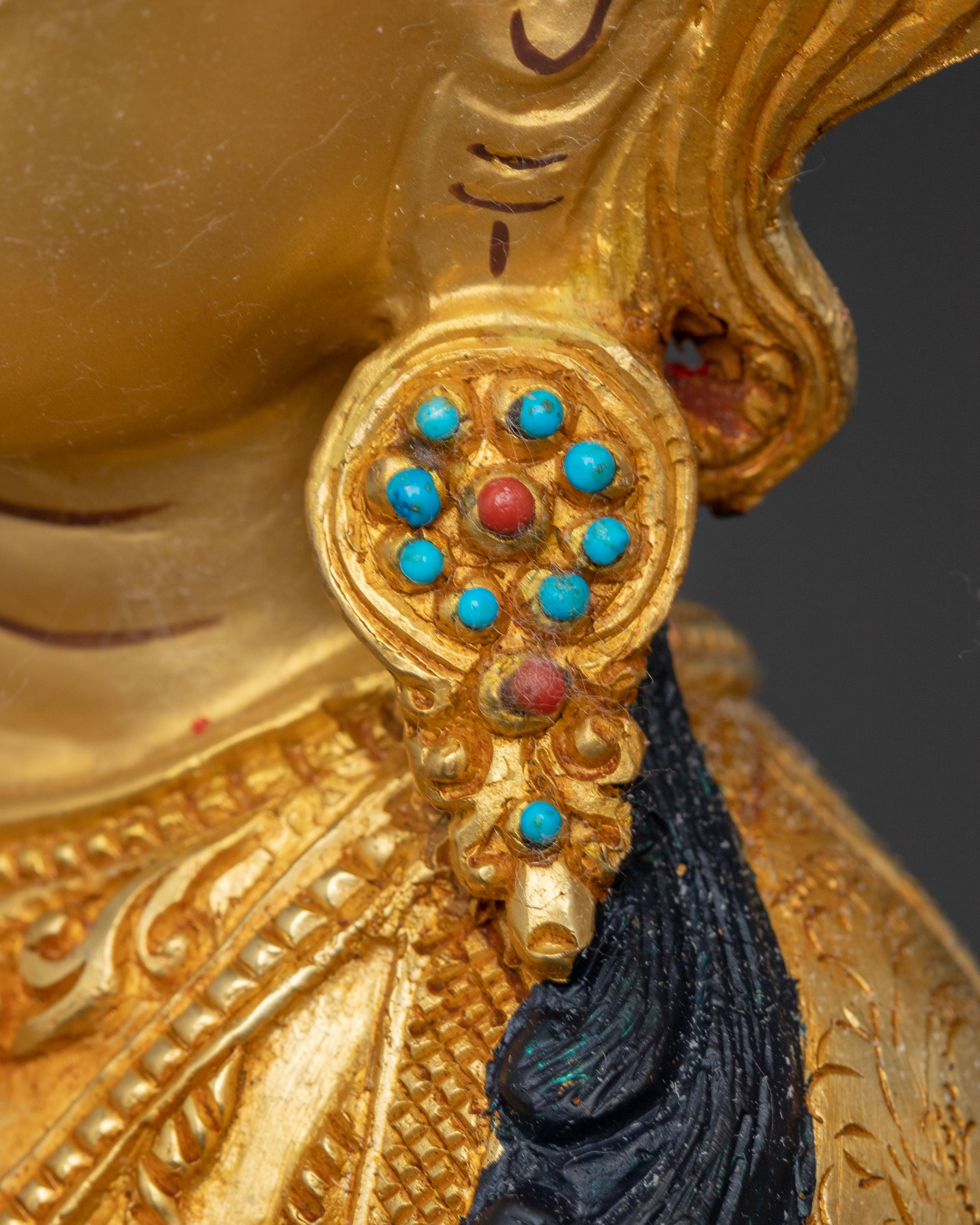 Handcrafted Sacred Chenrezig Bodhisattva Copper Statue