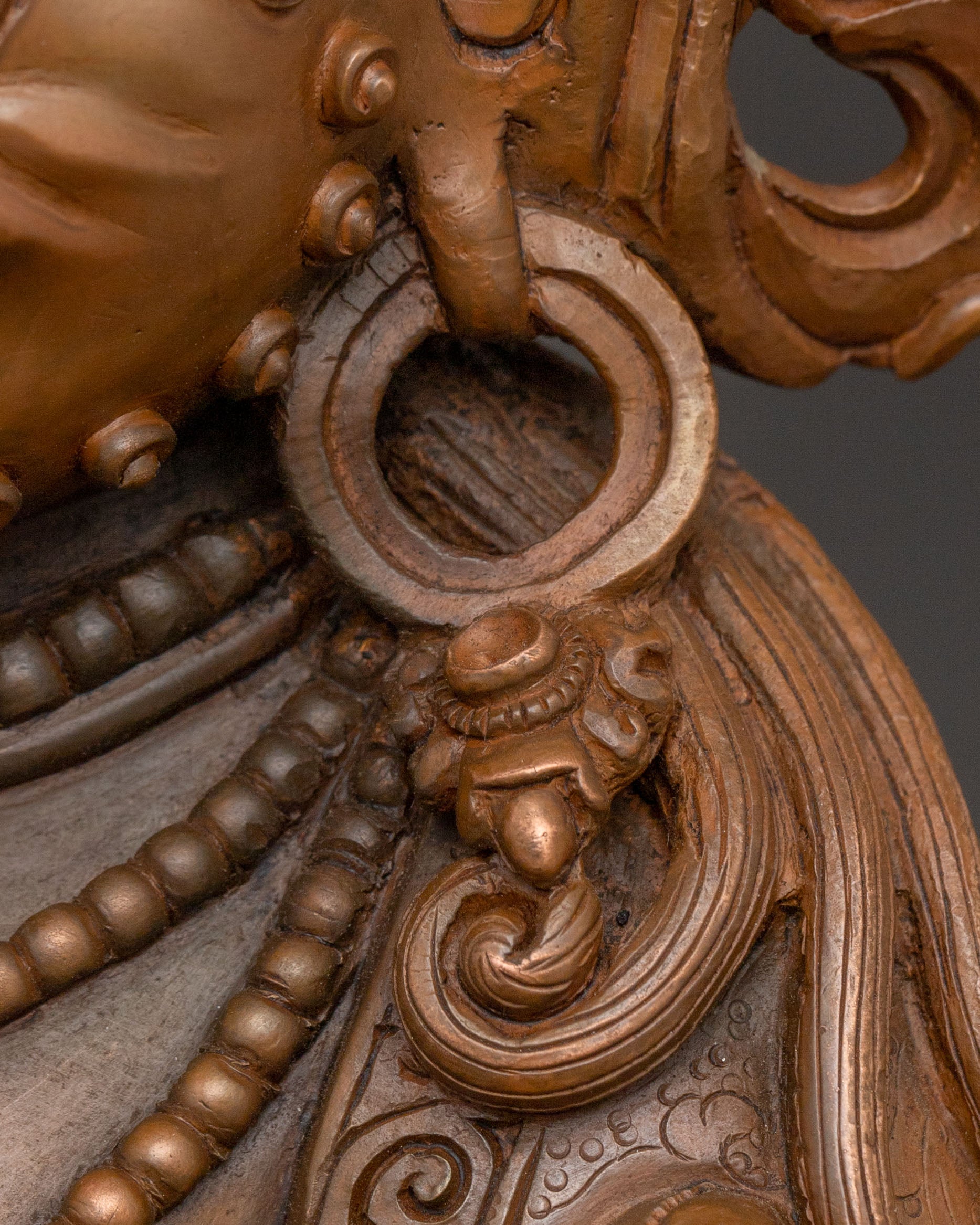 Wealth Deity Dzambhala with Oxidized Copper Body