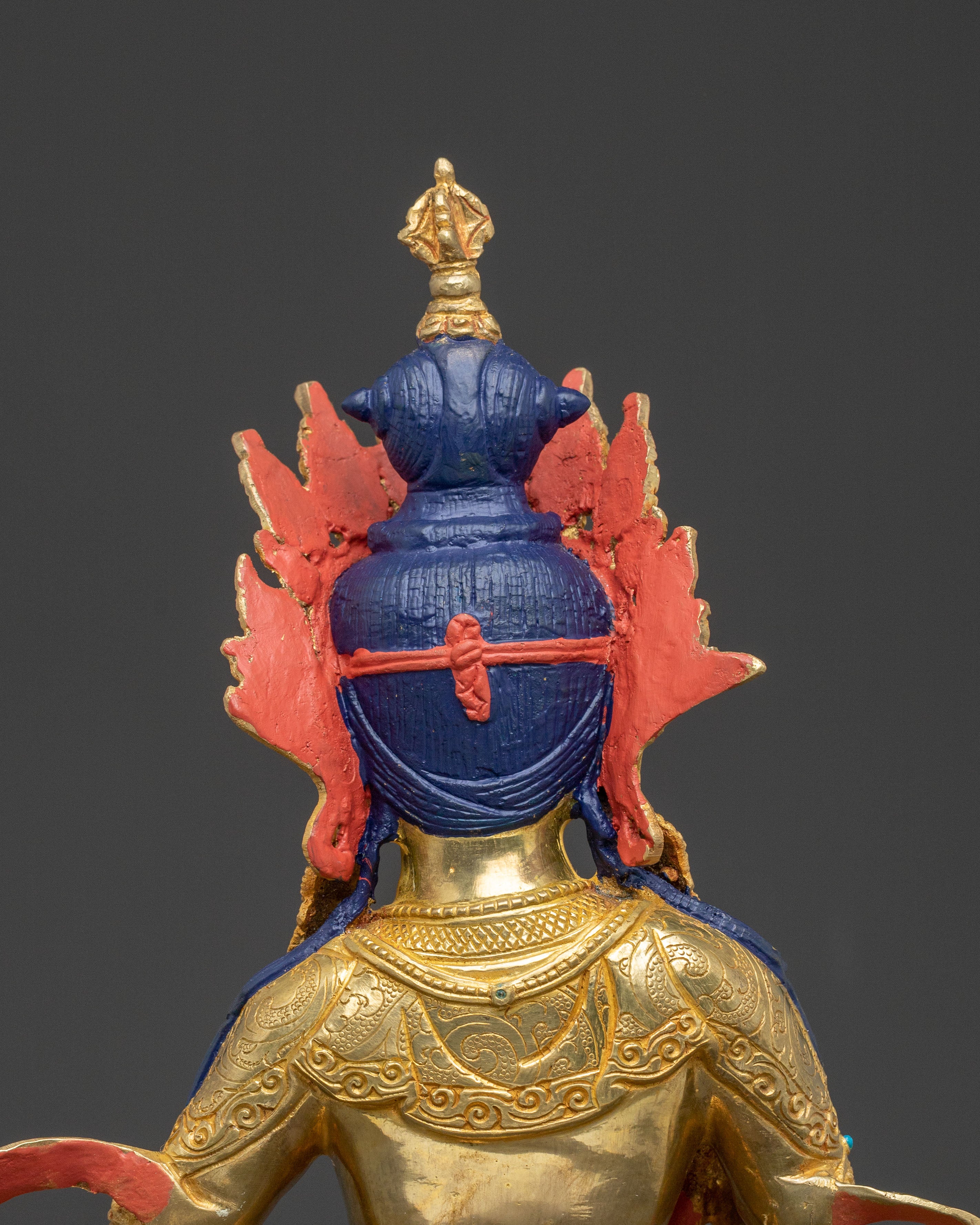 Guardian Vajrasattva Golden Statue: Handcrafted in Nepal