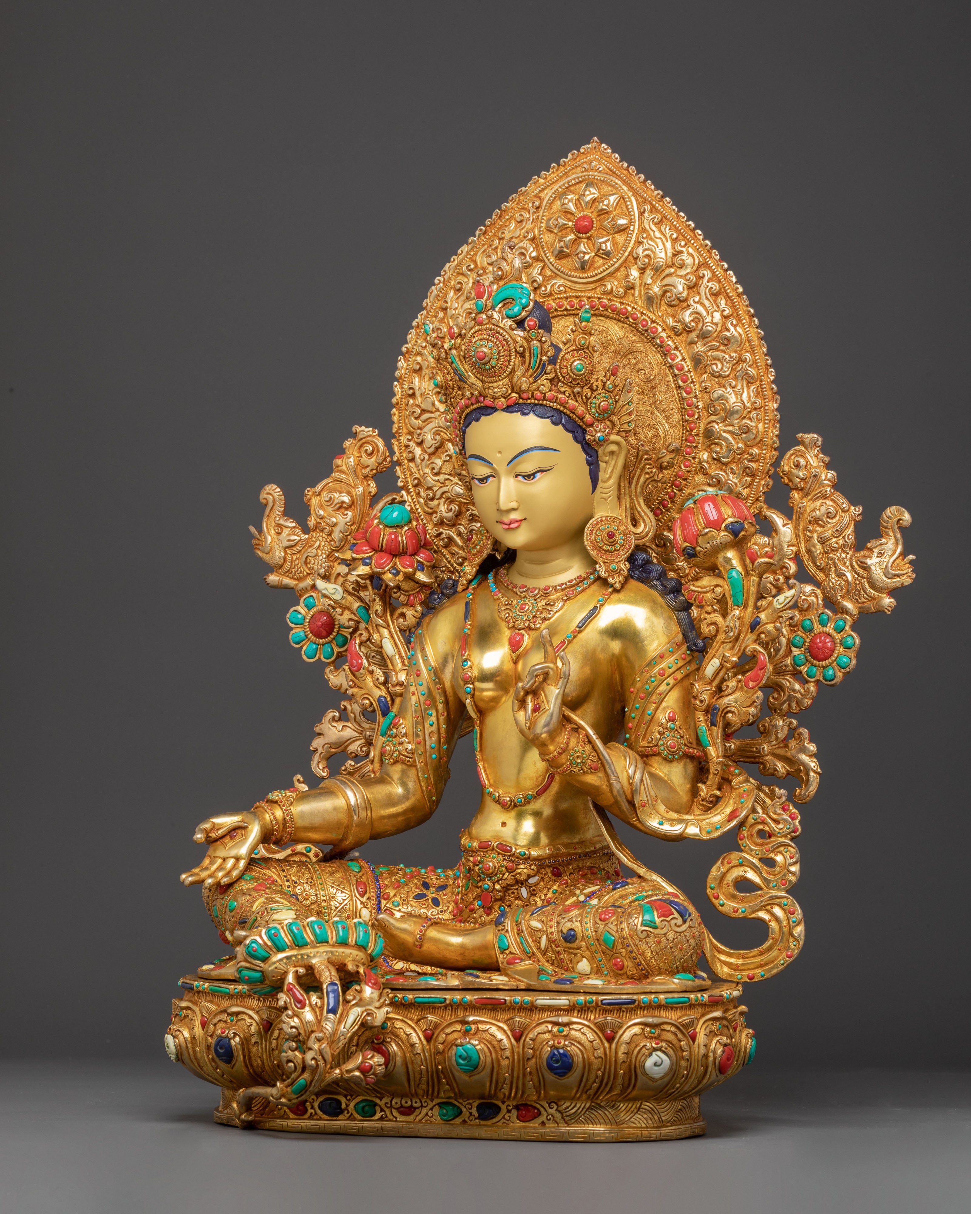 Shyama Tara Sculpture: The Mother of Compassion and Action