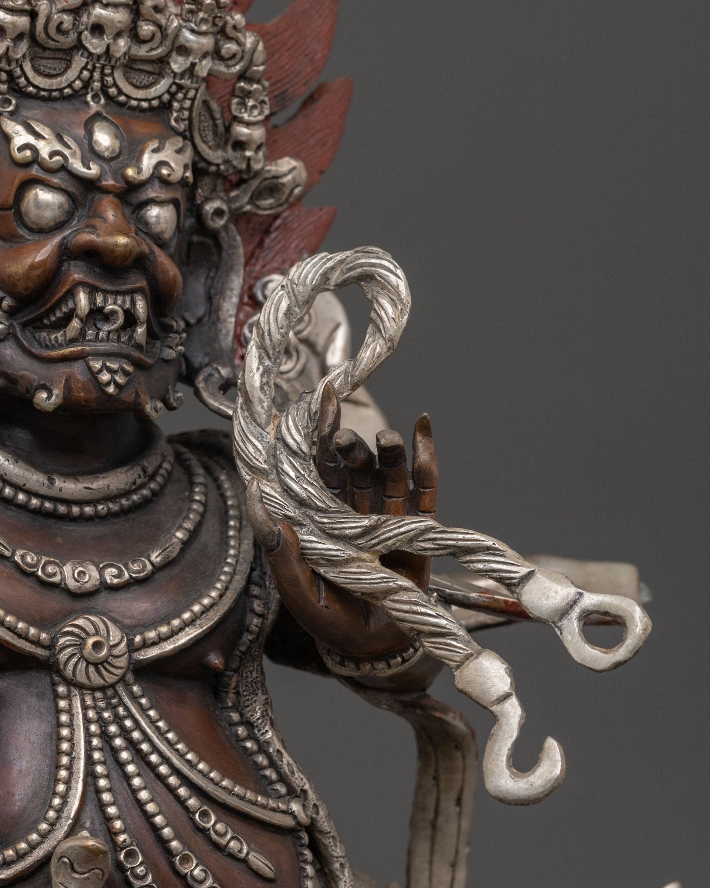 Vajrapani Divine Sculpture for Altar | Wrathful Protector Deity
