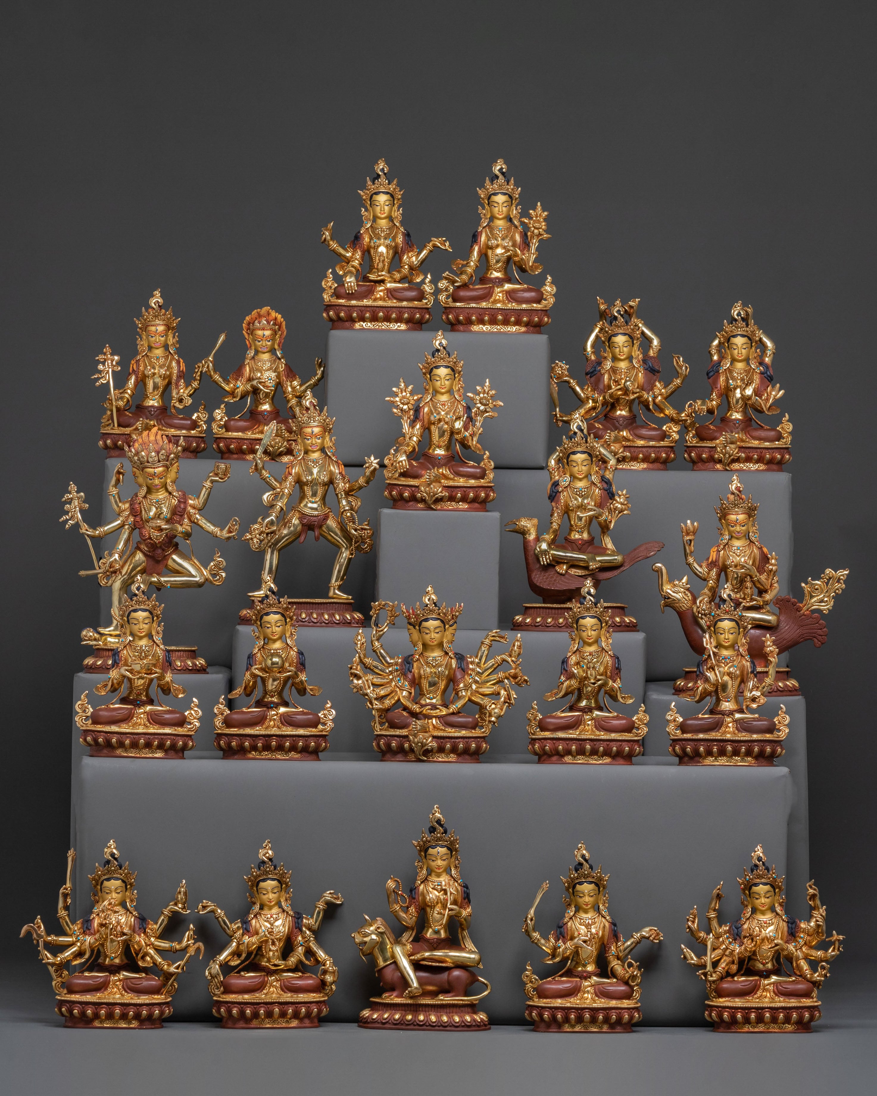 Surya Gupta Tradition 21 Tara Statue Set