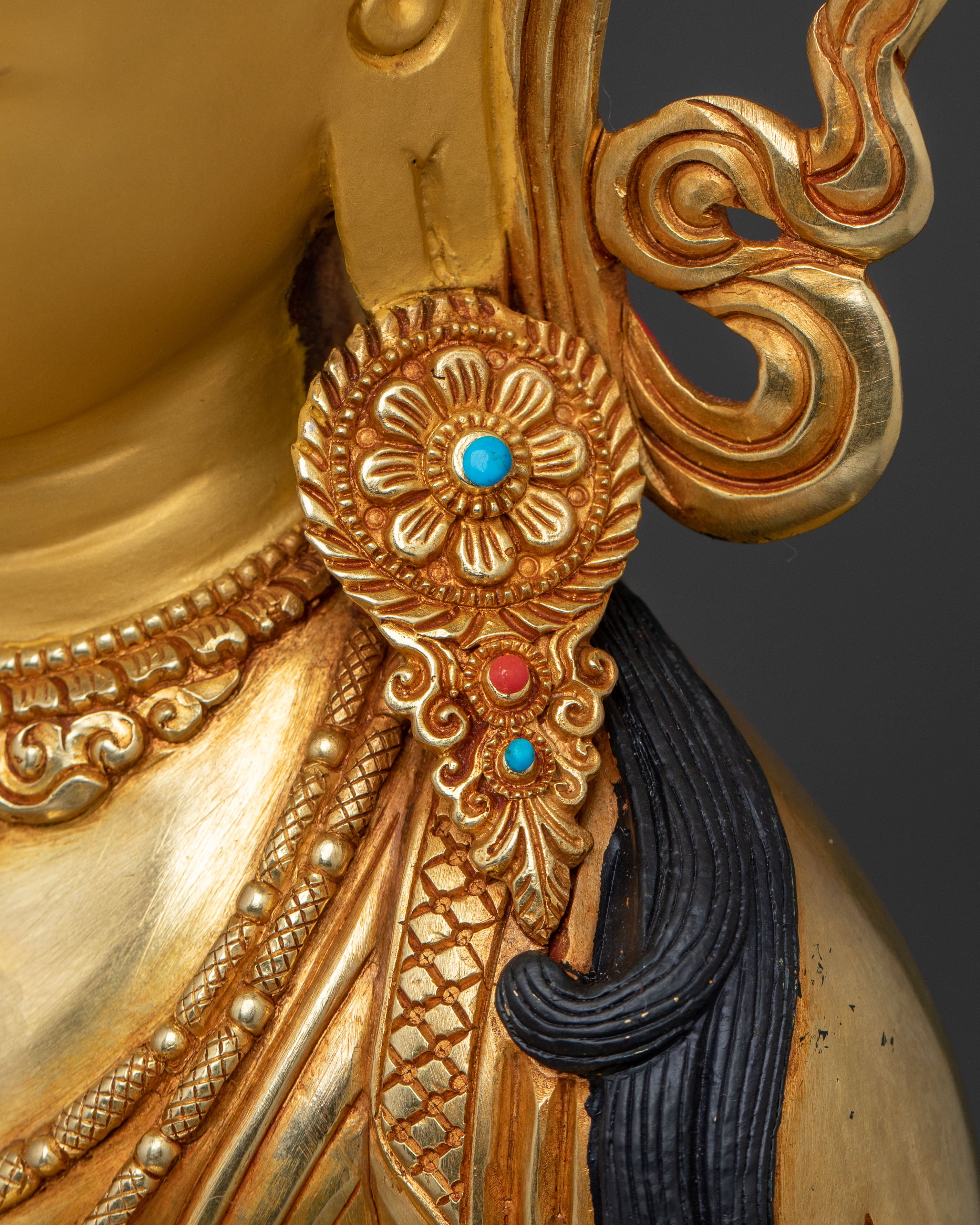 Amitayus Statue for Longevity – Hand-Gilded Copper