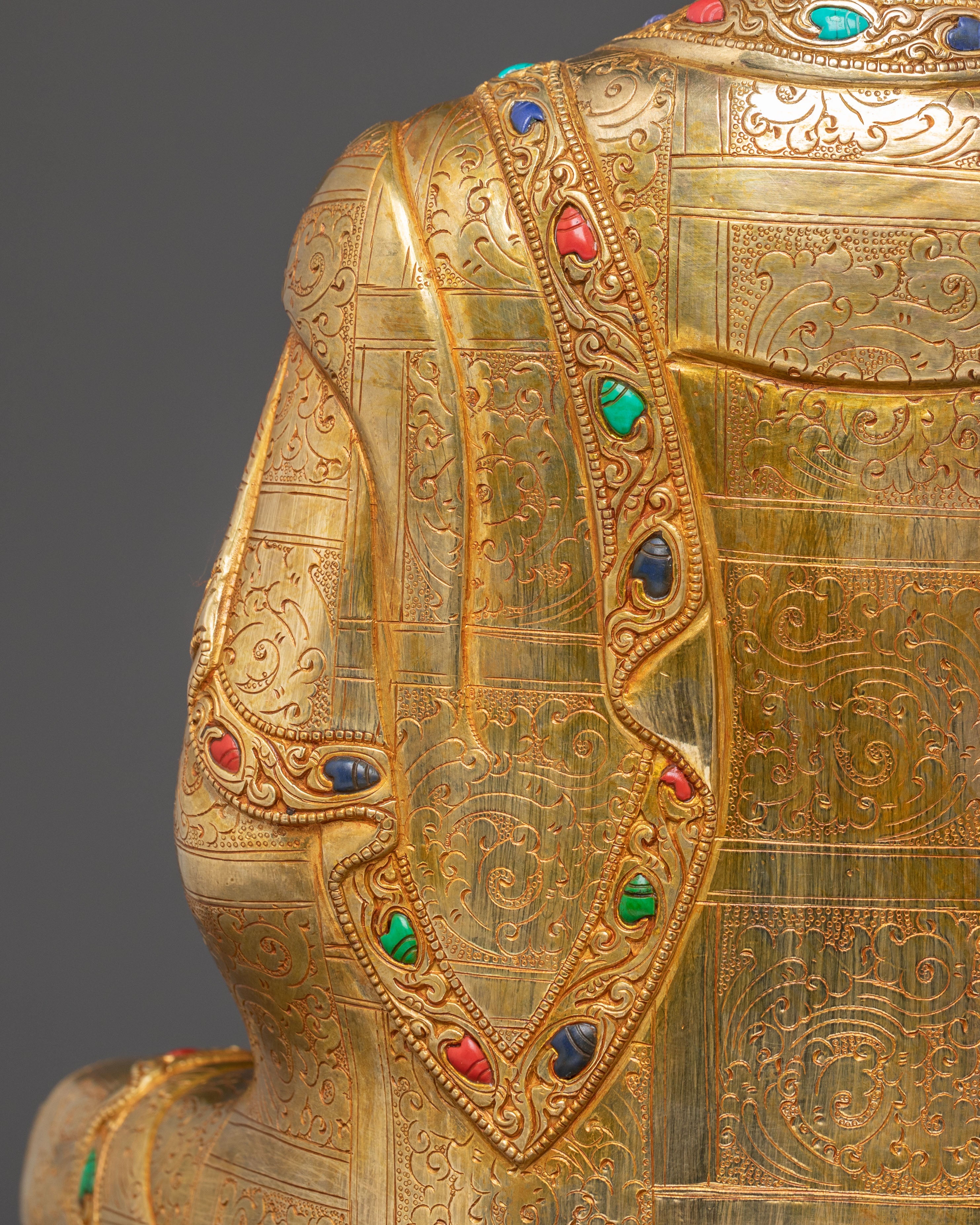 Buddha Shakyamuni 24K Gold-Gilded Statue | Radiant Enlightenment