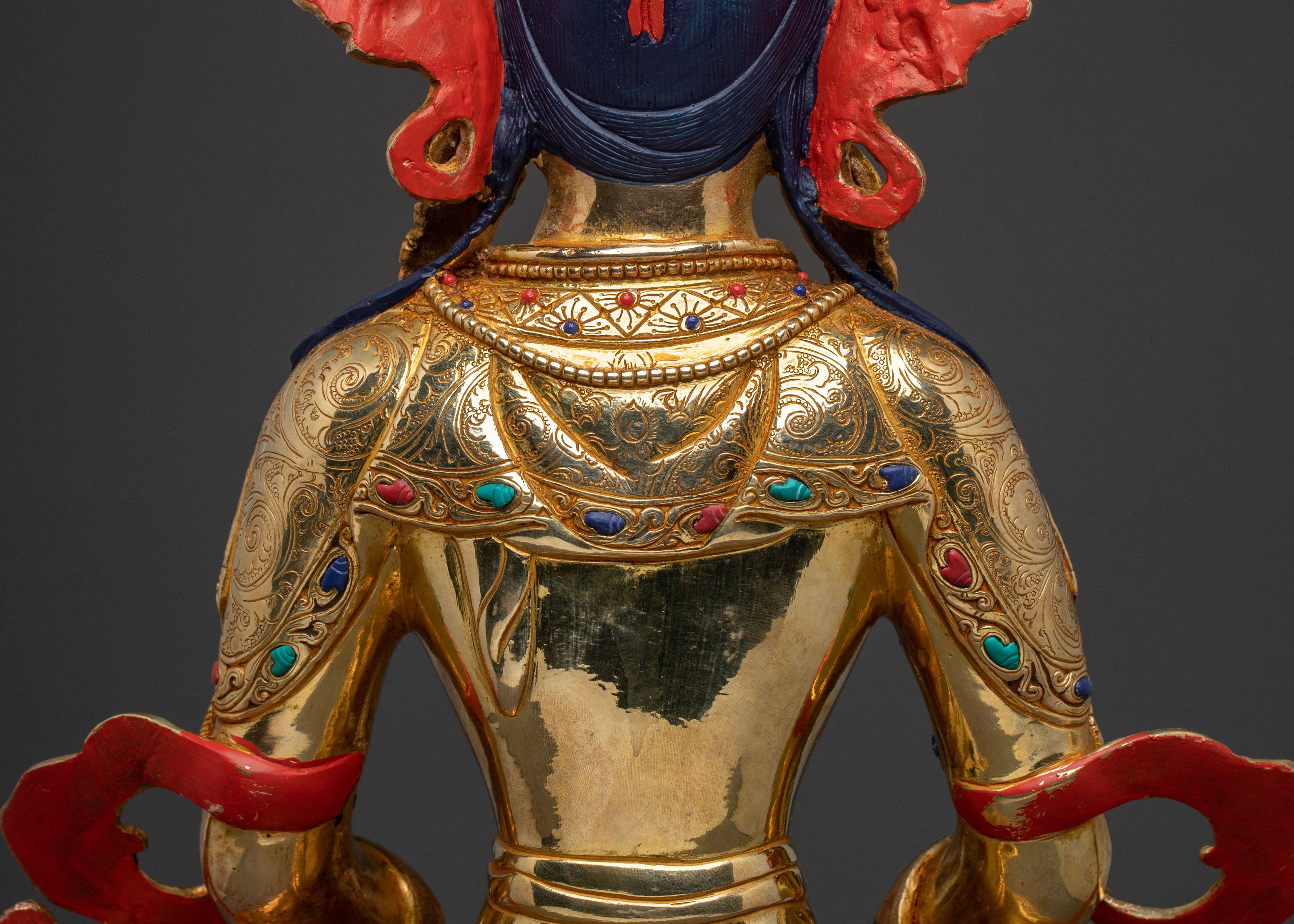 Sacred Tibetan Amitayus Statue | Long Life Deity