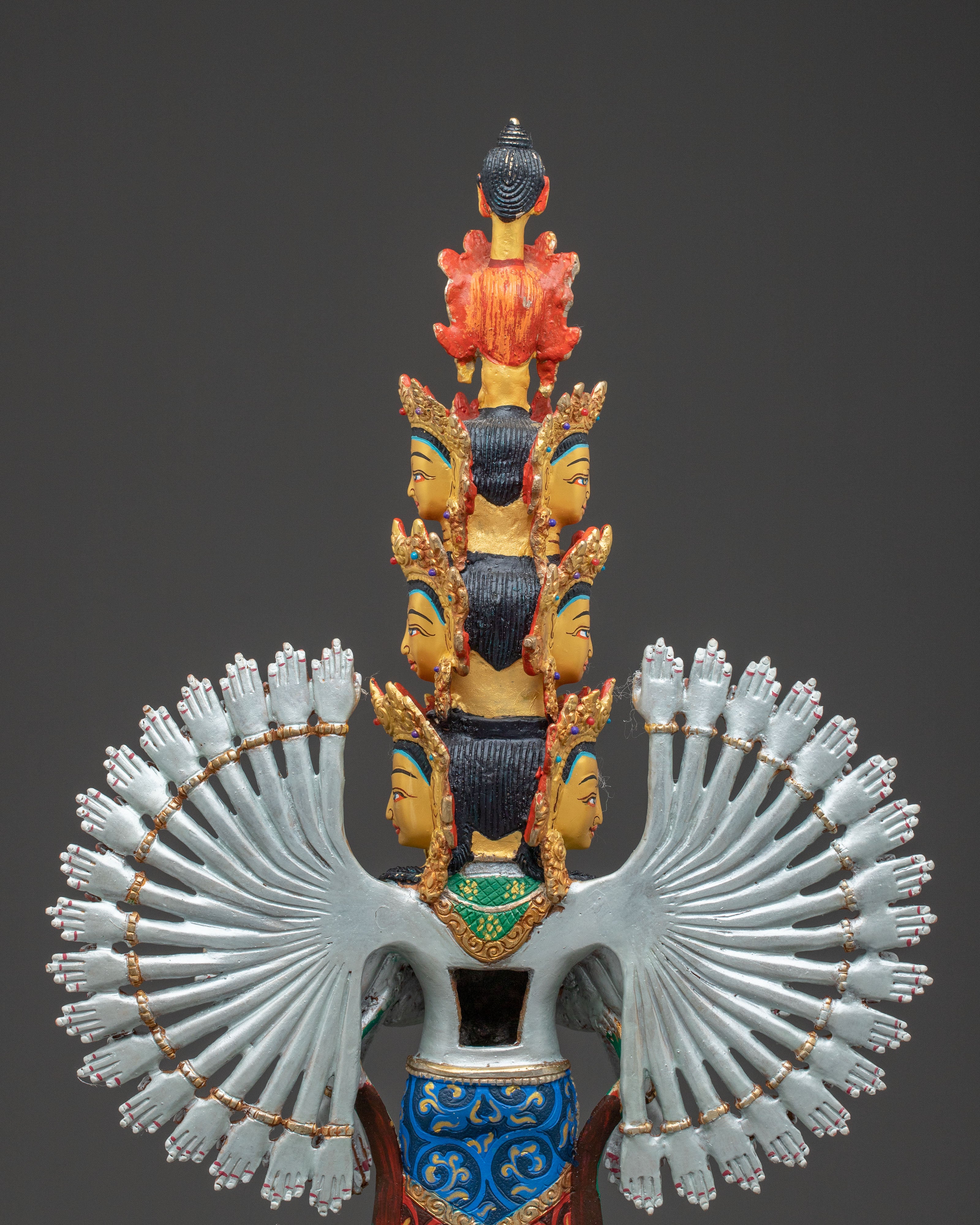 Statue of 1000 Armed Chenrezig | Handcrafted Figure